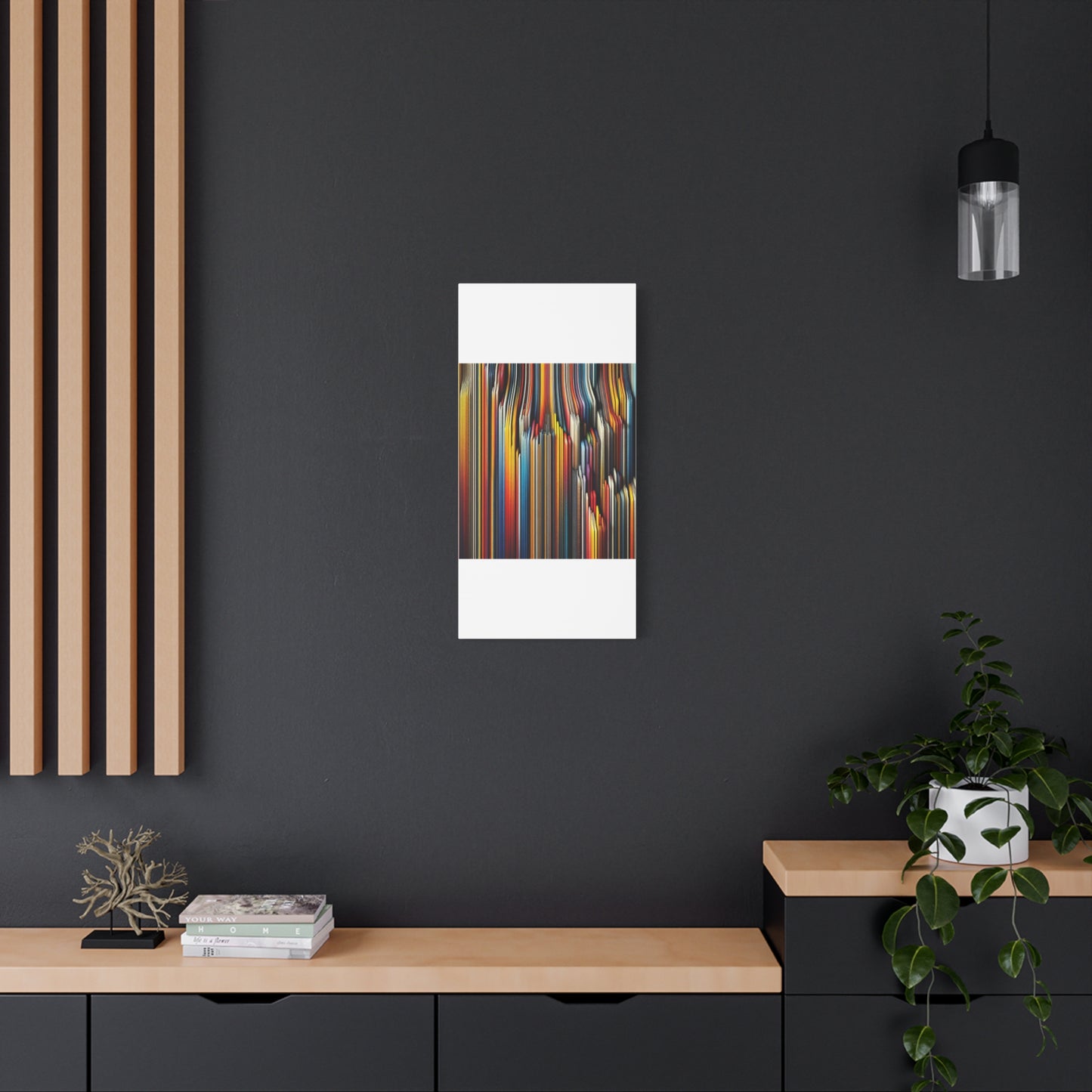 Vibrant Abstract Lines - Matte Canvas, Stretched, 1.25"