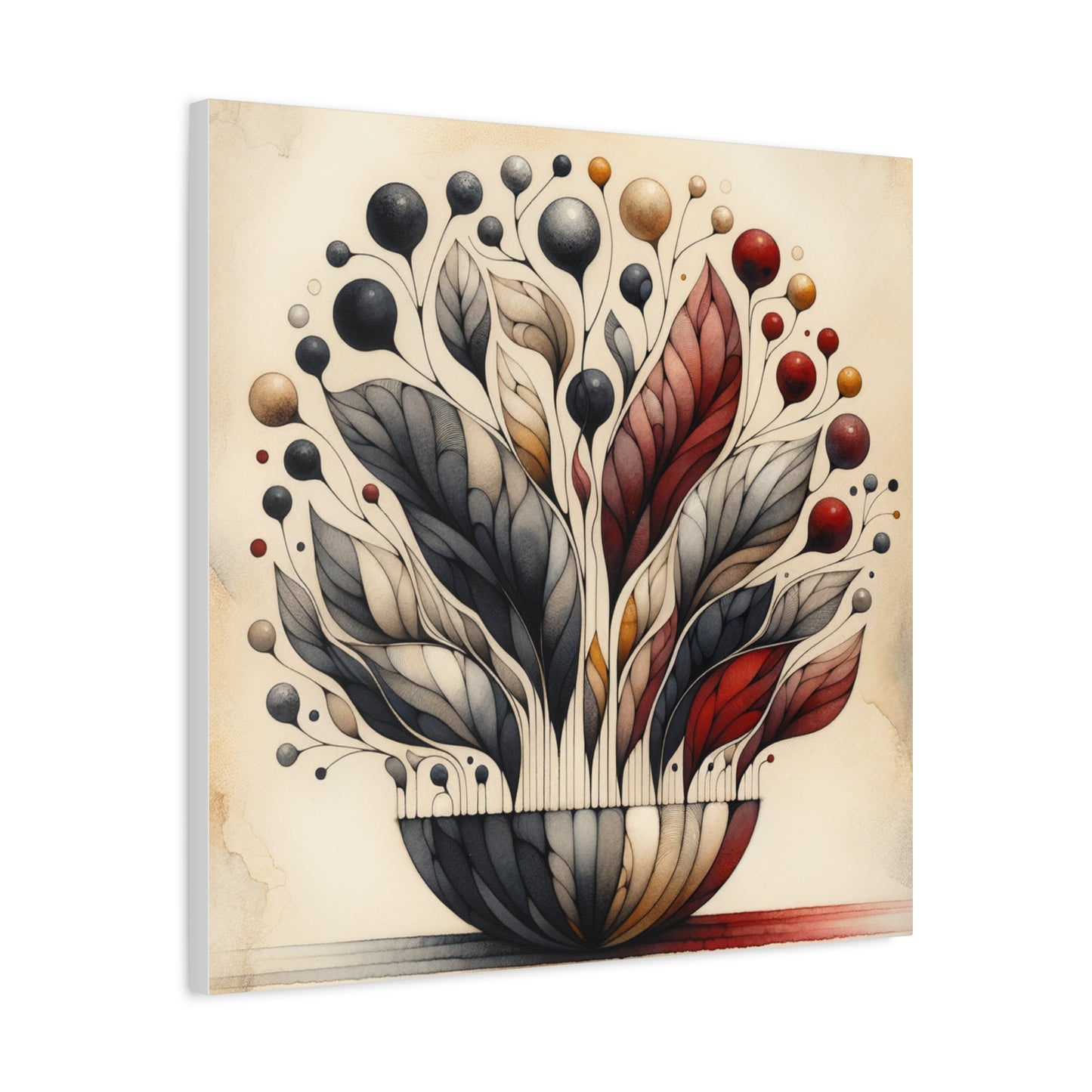 Abstract Floral Art - Matte Canvas, Stretched, 1.25"