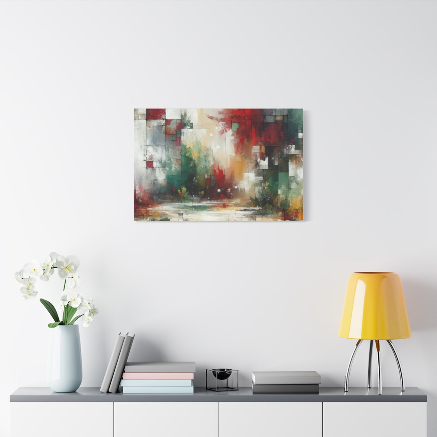 Abstract Geometric Landscape - Matte Canvas, Stretched, 1.25"