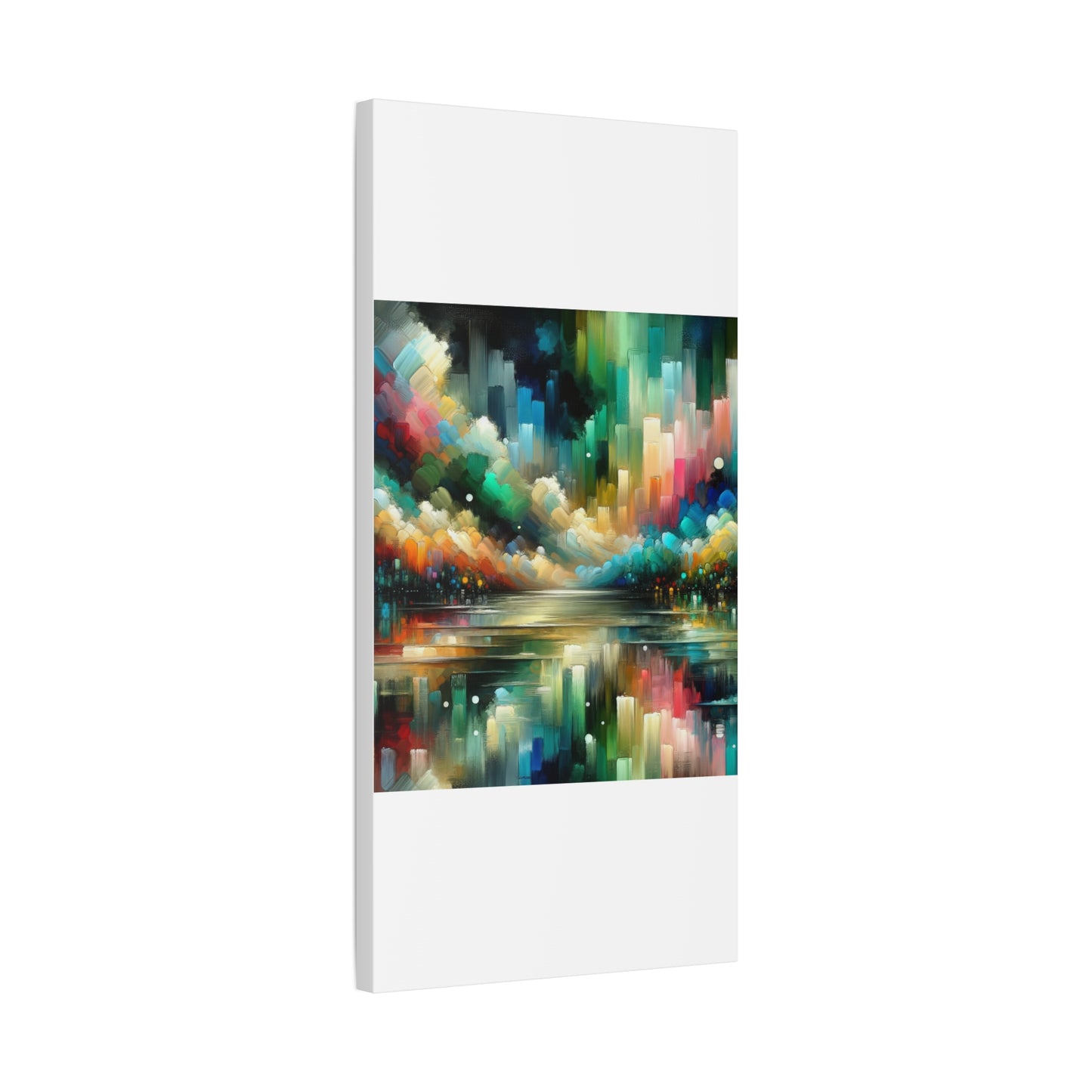 Colorful Abstract Skyline - Matte Canvas, Stretched, 1.25"