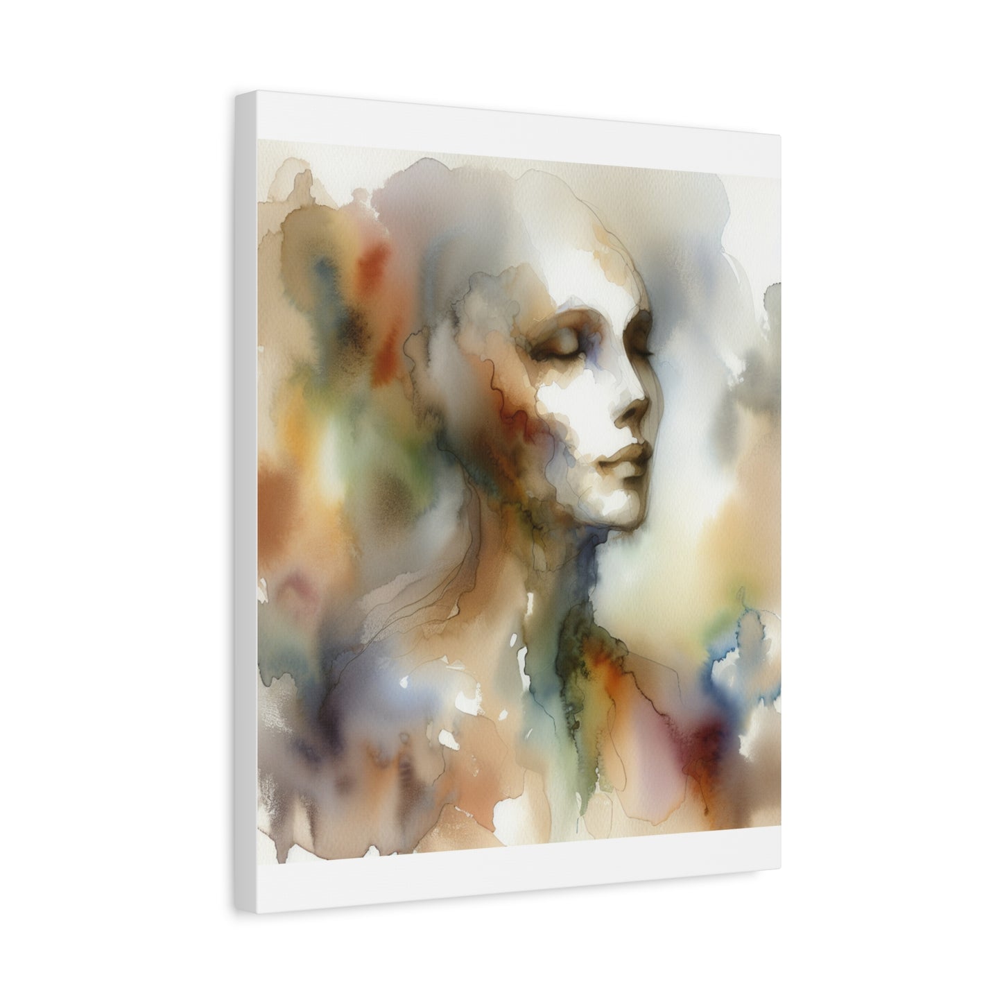 Dreamy Watercolor Portrait - Matte Canvas, Stretched, 1.25"