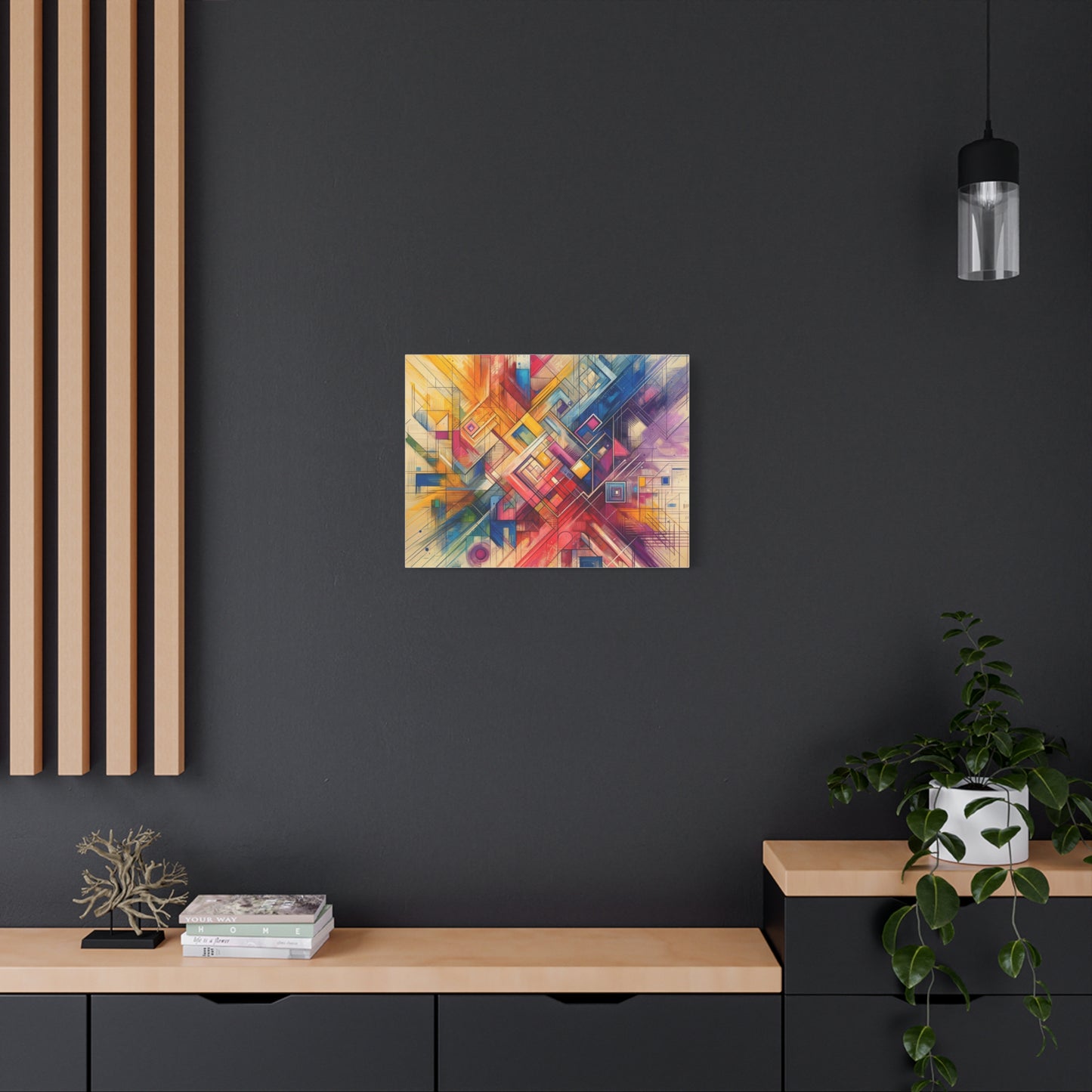 Abstract Geometric Fusion - Matte Canvas, Stretched, 1.25"