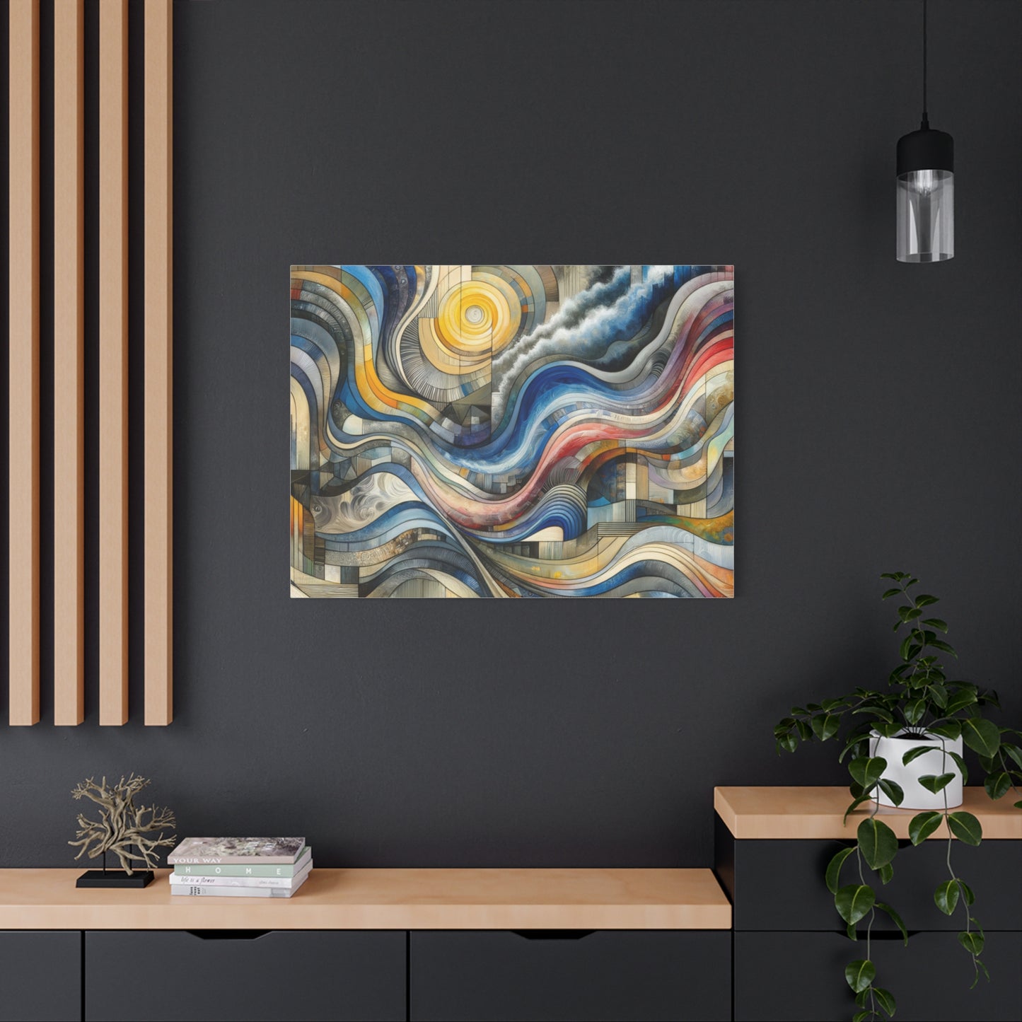 Abstract Waves - Matte Canvas, Stretched, 1.25"