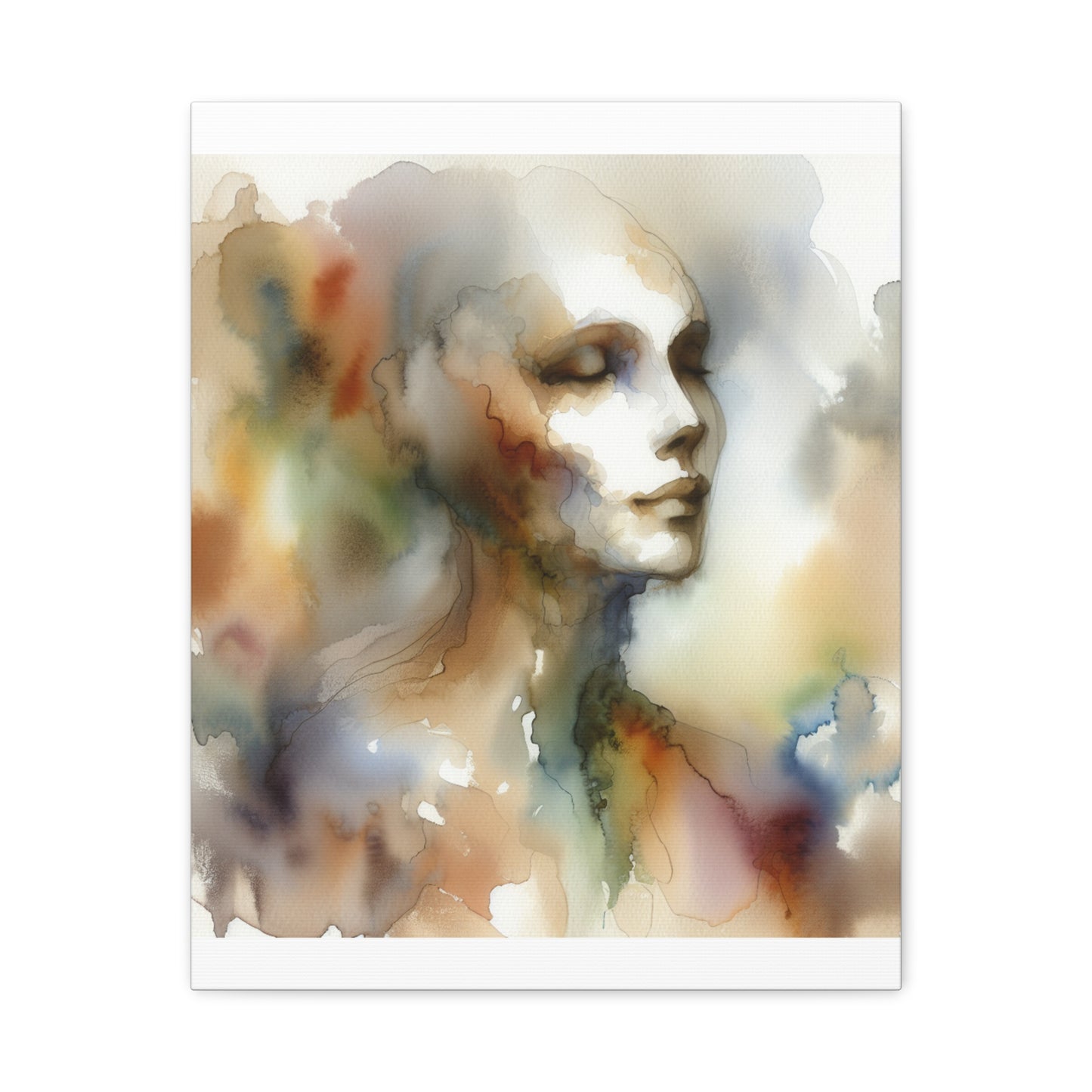 Dreamy Watercolor Portrait - Matte Canvas, Stretched, 1.25"