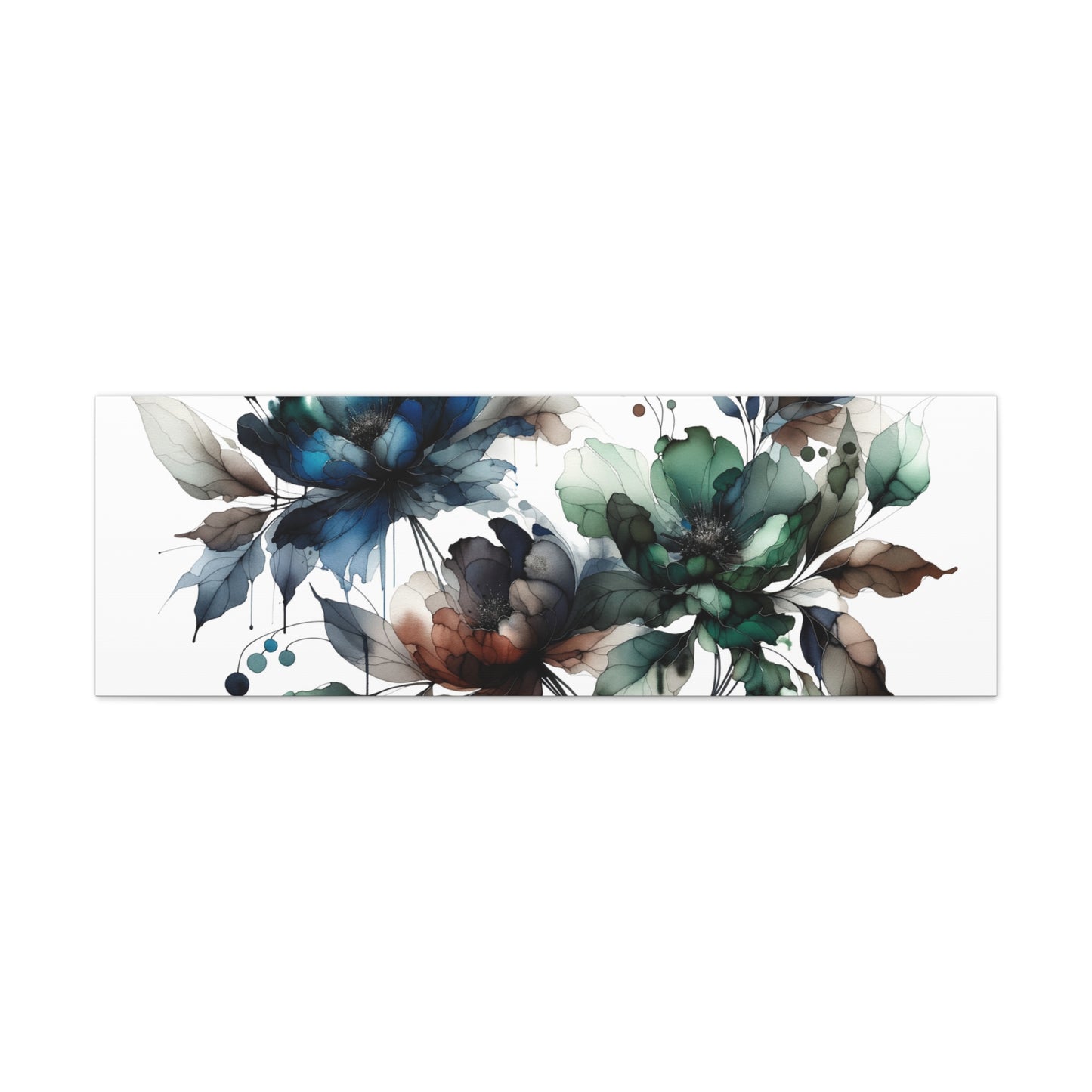 Abstract Floral Artwork - Matte Canvas, Stretched, 1.25"