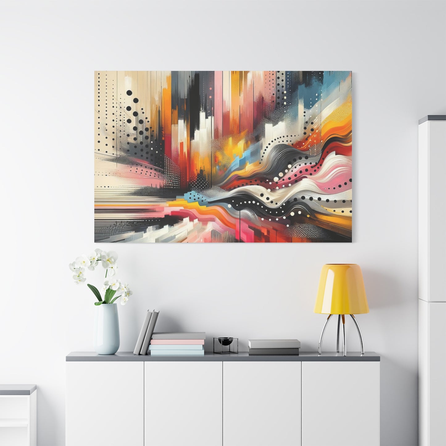 Abstract Color Symphony - Matte Canvas, Stretched, 1.25"