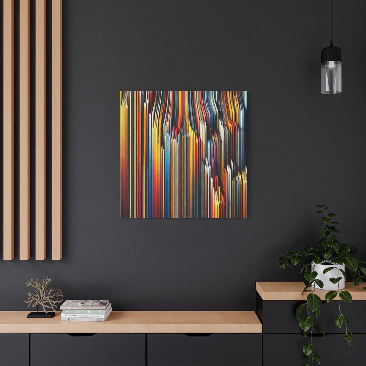 Vibrant Abstract Lines - Matte Canvas, Stretched, 1.25"