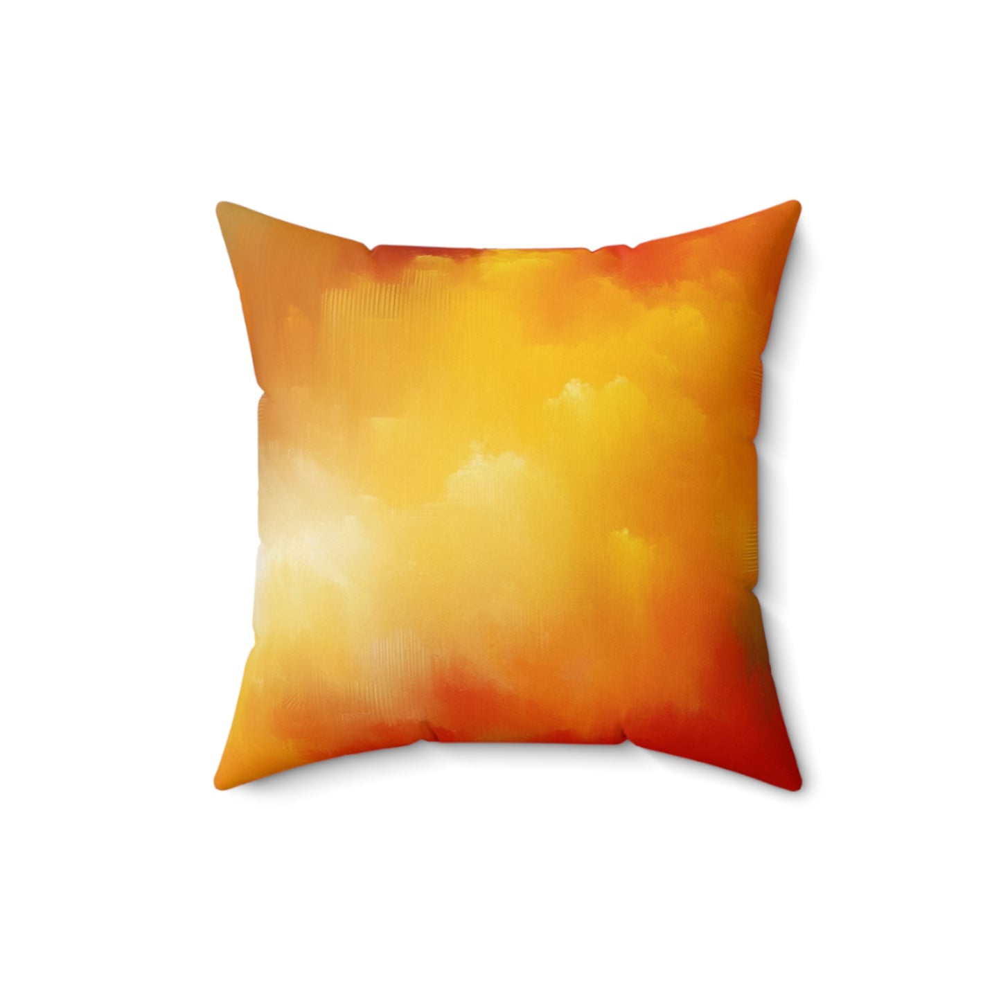 Spun Polyester Square Pillow - Vivid Abstract Clouds