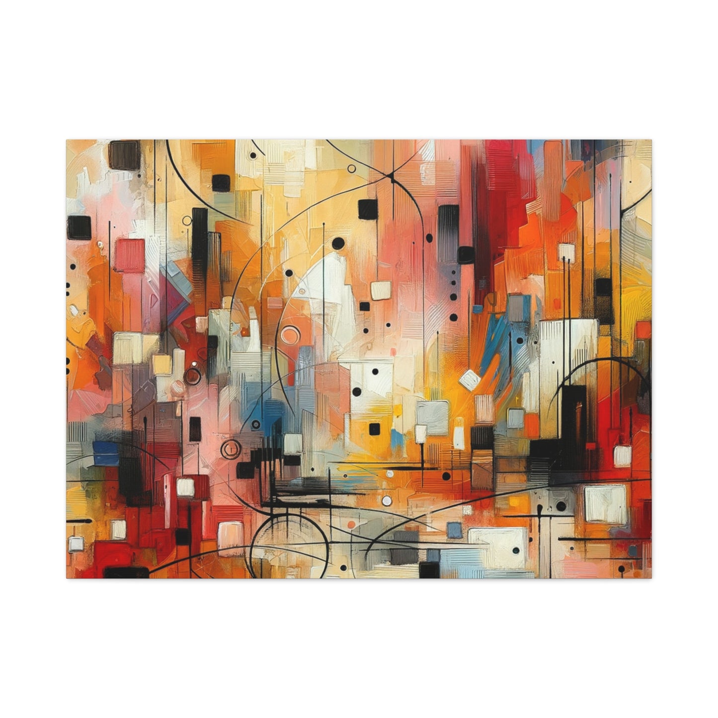 Abstract Geo Art - Matte Canvas, Stretched, 1.25"