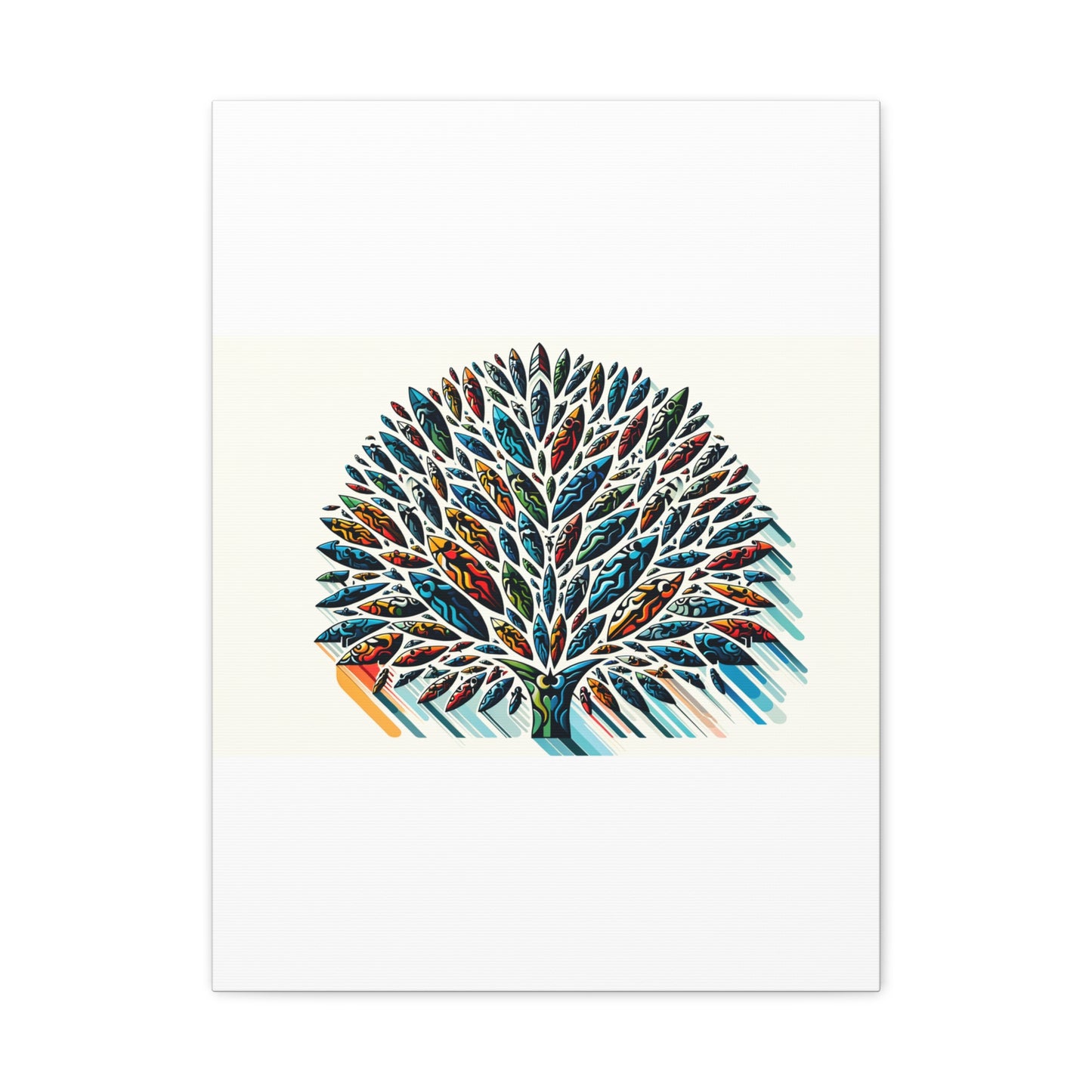 Colorful Leaf Tree - Matte Canvas, Stretched, 1.25"