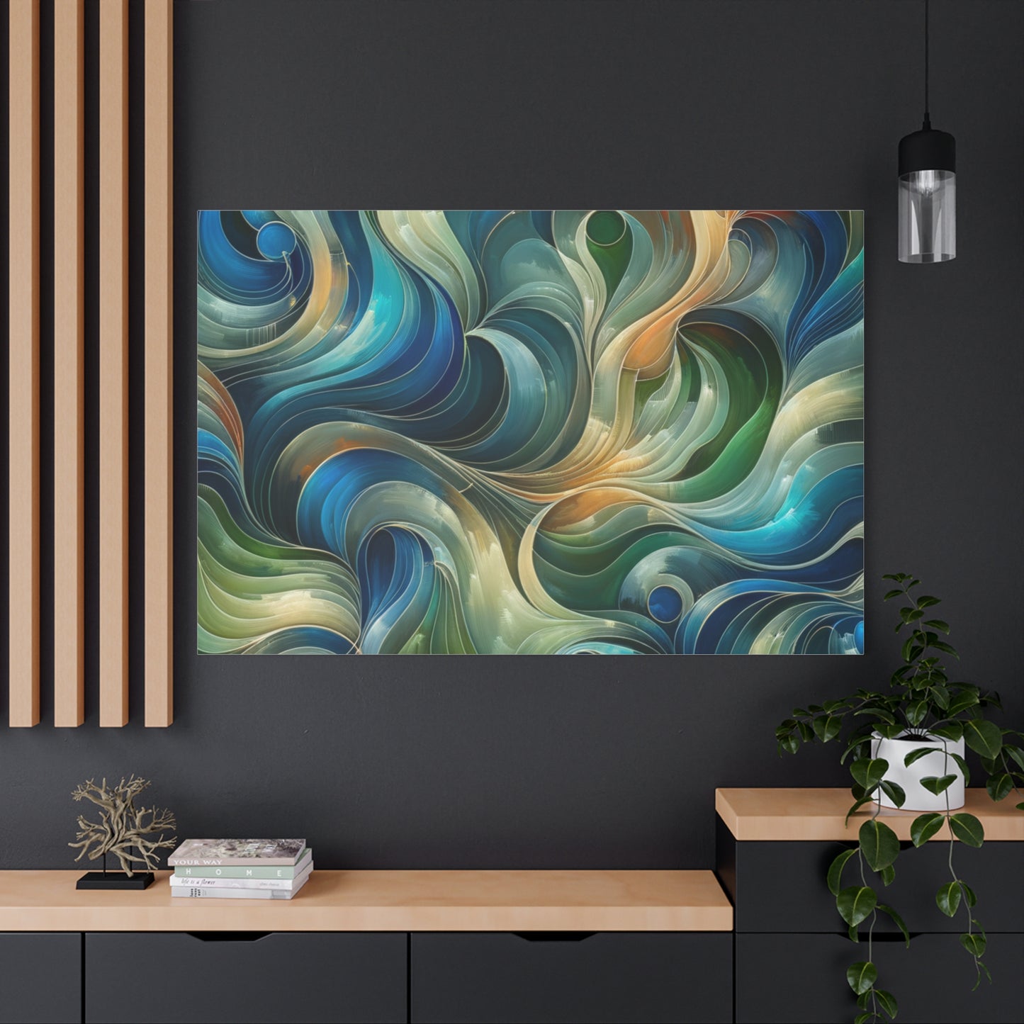 Abstract Swirls - Matte Canvas, Stretched, 1.25"