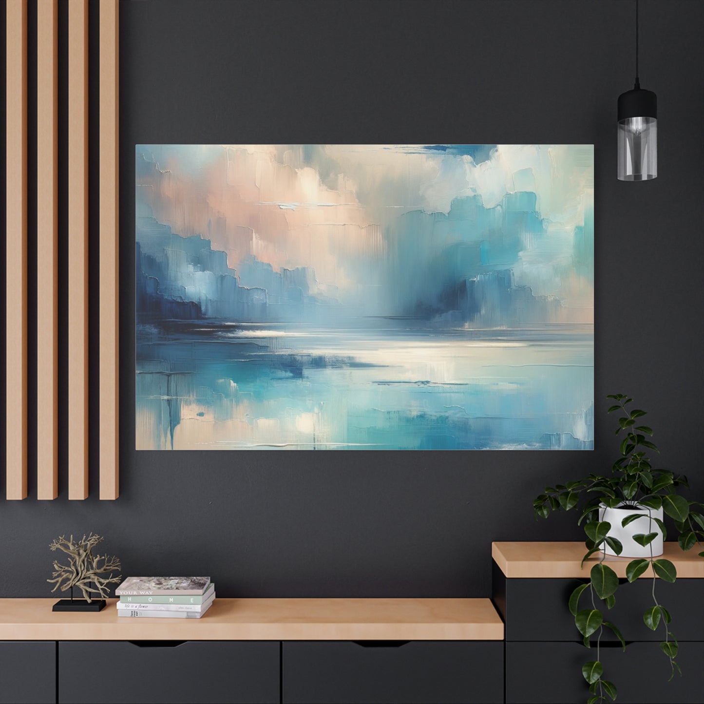 Abstract Sky Reflection - Matte Canvas, Stretched, 1.25"