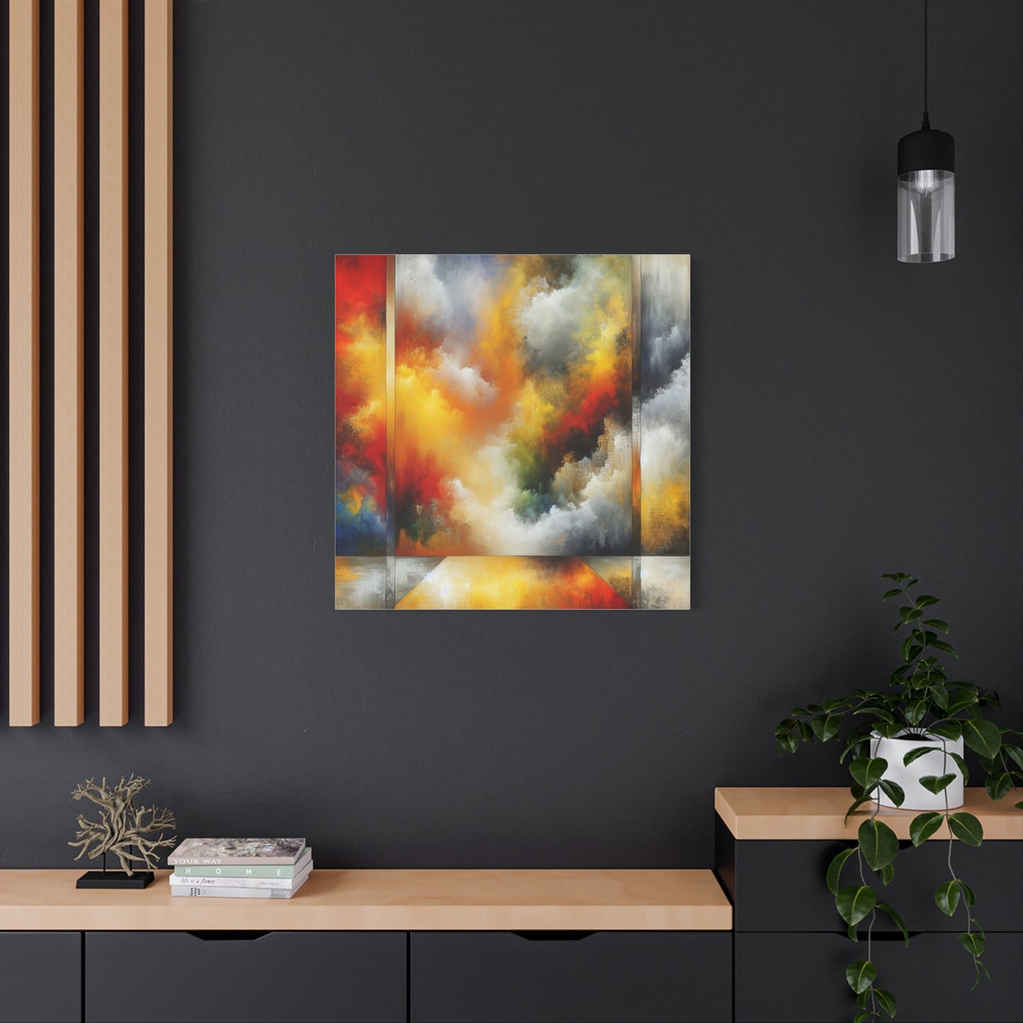 Abstract Colorful Clouds - Matte Canvas, Stretched, 1.25"