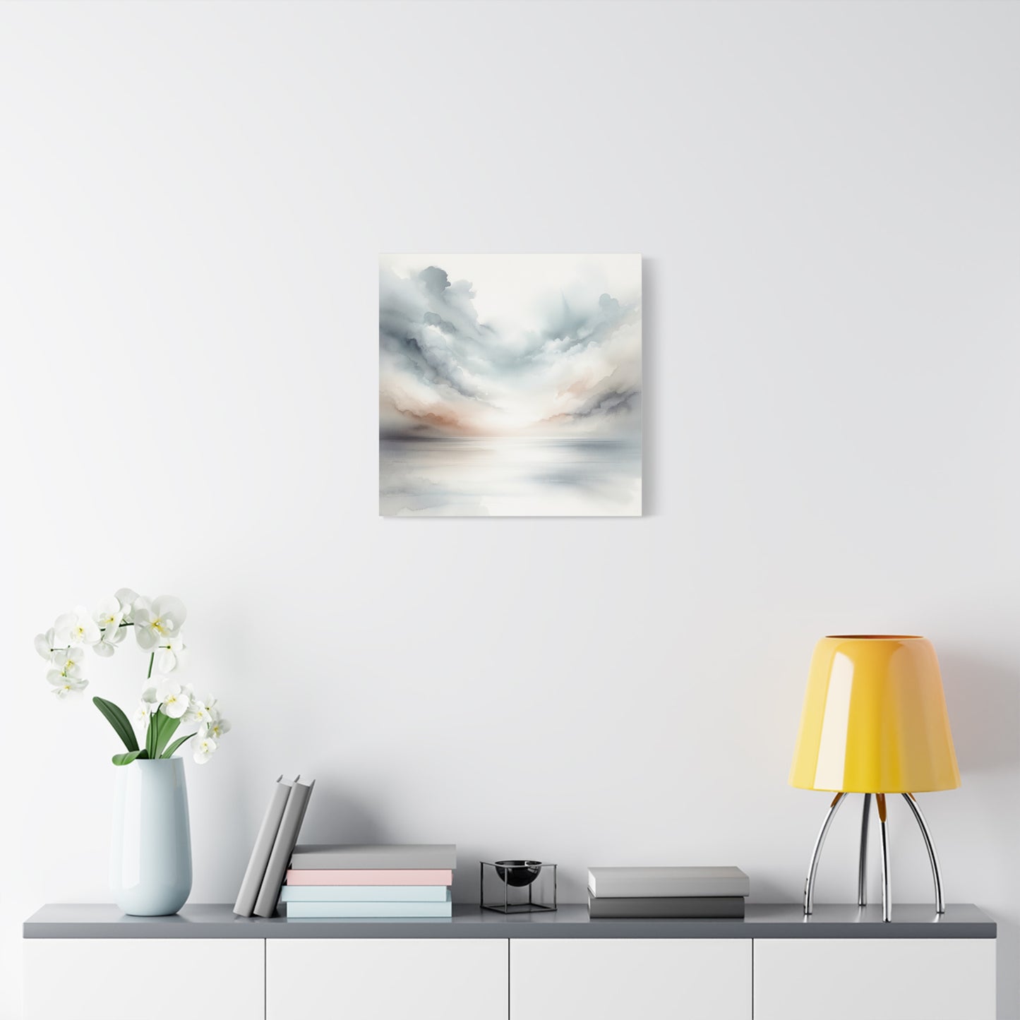 Matte Canvas, Stretched, 1.25" - Serene Watercolor Sky