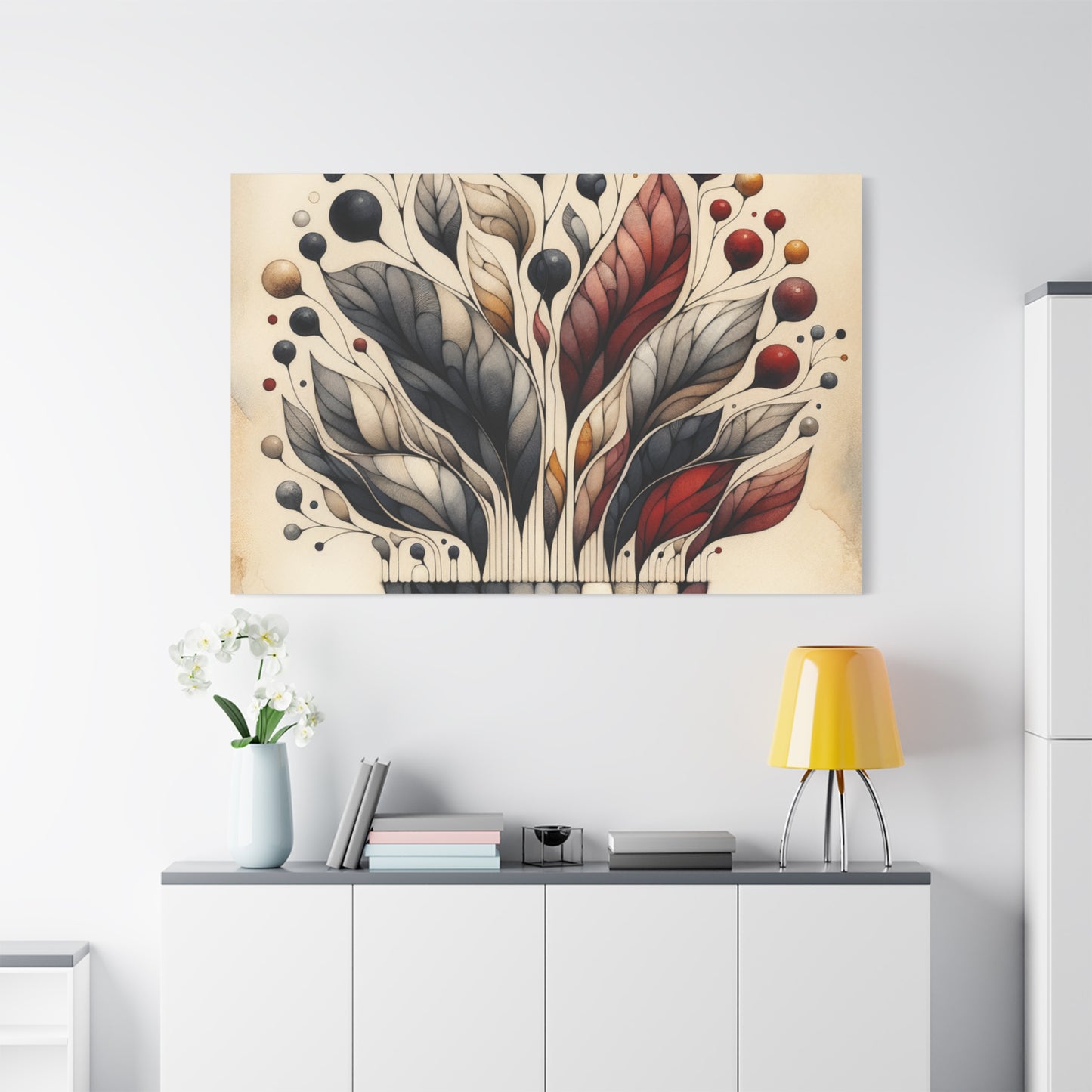 Abstract Floral Art - Matte Canvas, Stretched, 1.25"