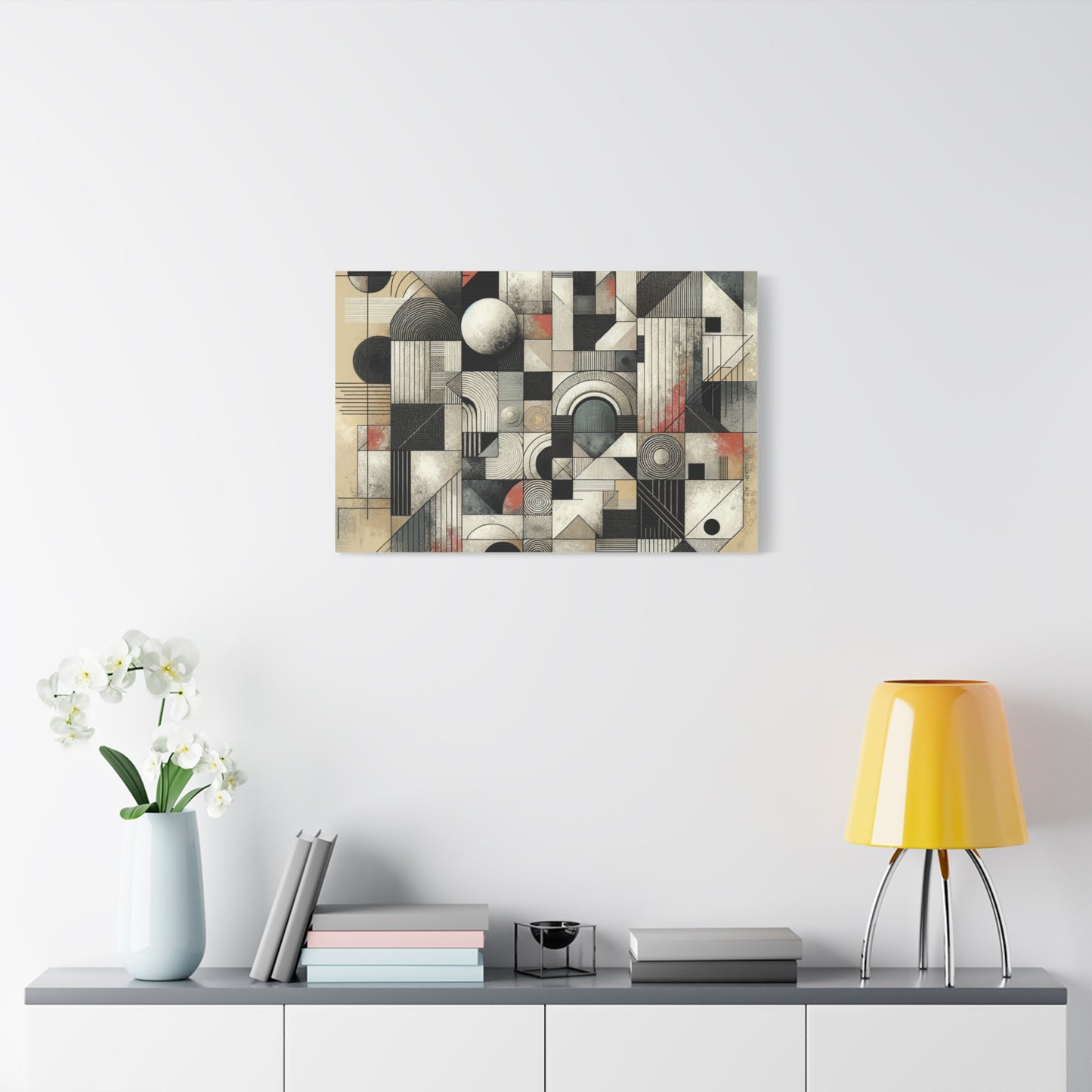 Abstract Geometry Matte Canvas, Stretched, 1.25"