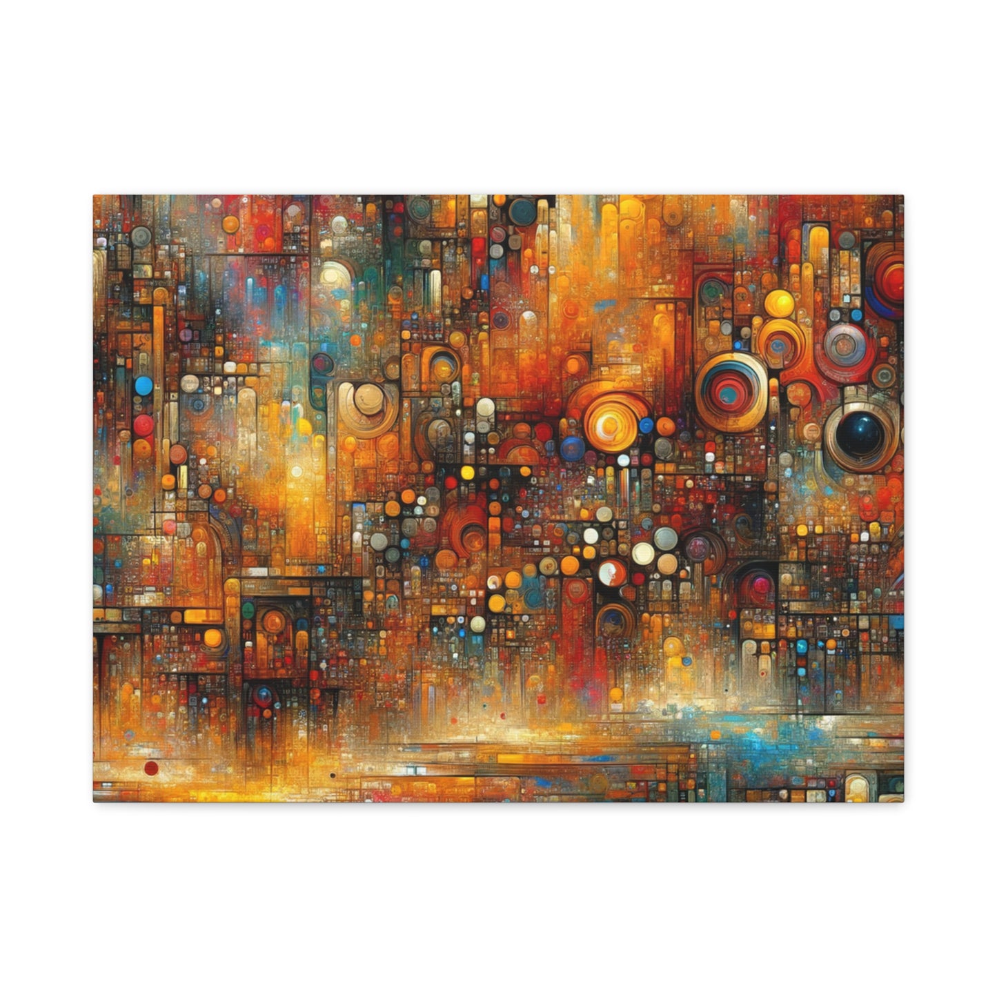 Abstract Geometric Harmony - Matte Canvas, Stretched, 1.25"