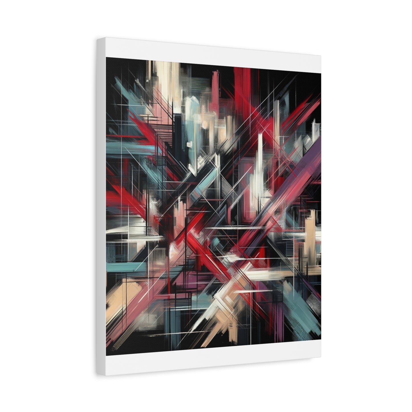 Abstract Geometric Matte Canvas, Stretched, 1.25"