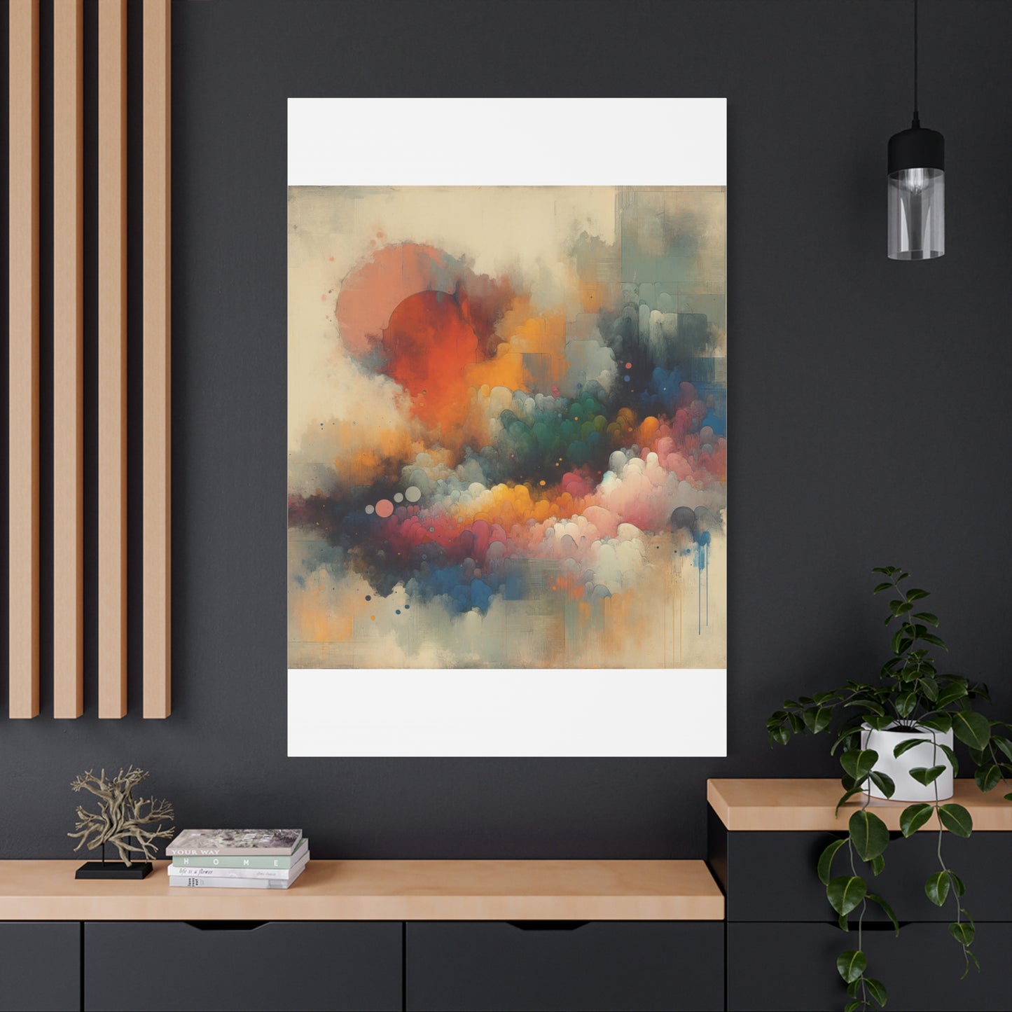 Colorful Abstract Clouds - Matte Canvas, Stretched, 1.25"