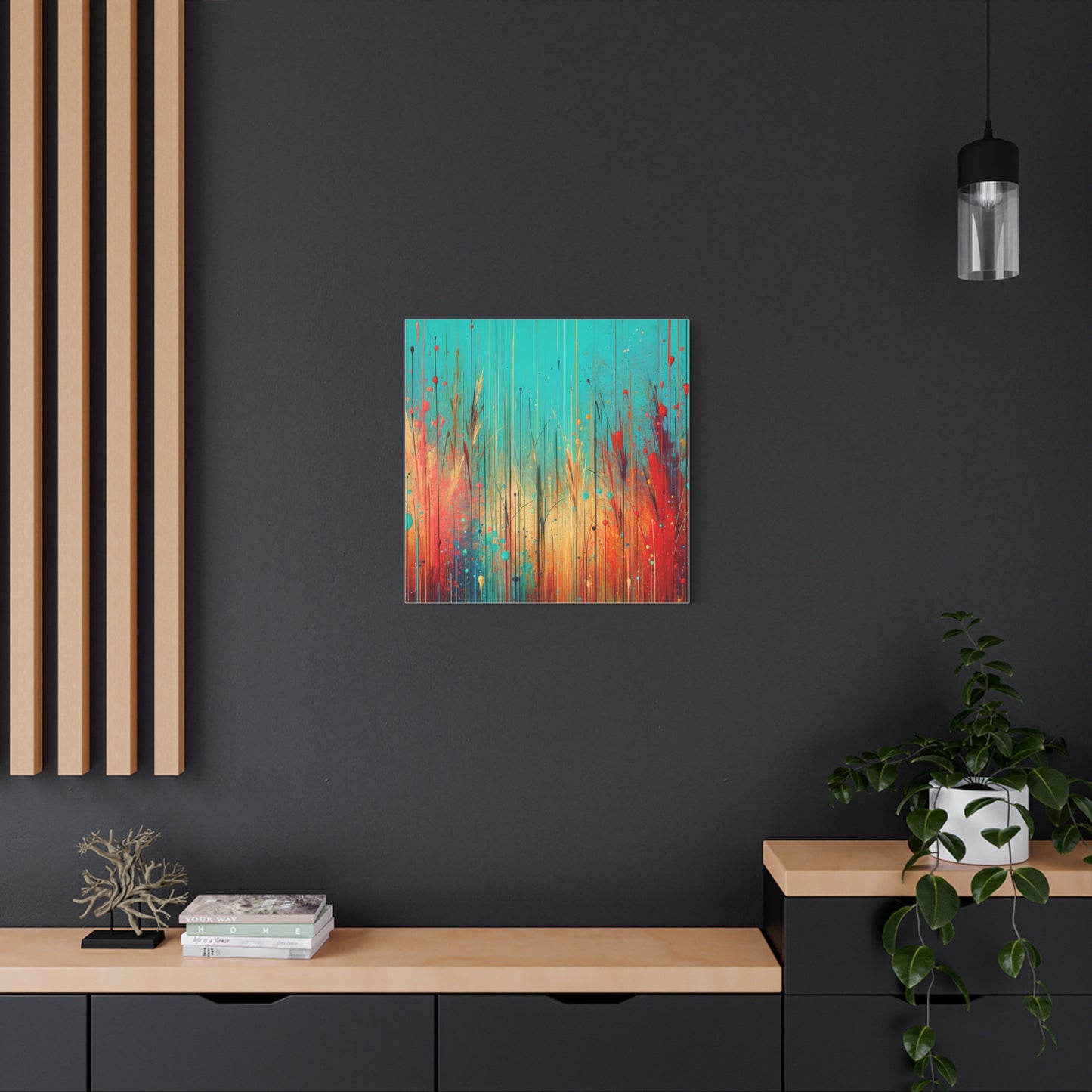 Vibrant Abstract Landscape - Matte Canvas, Stretched, 1.25"