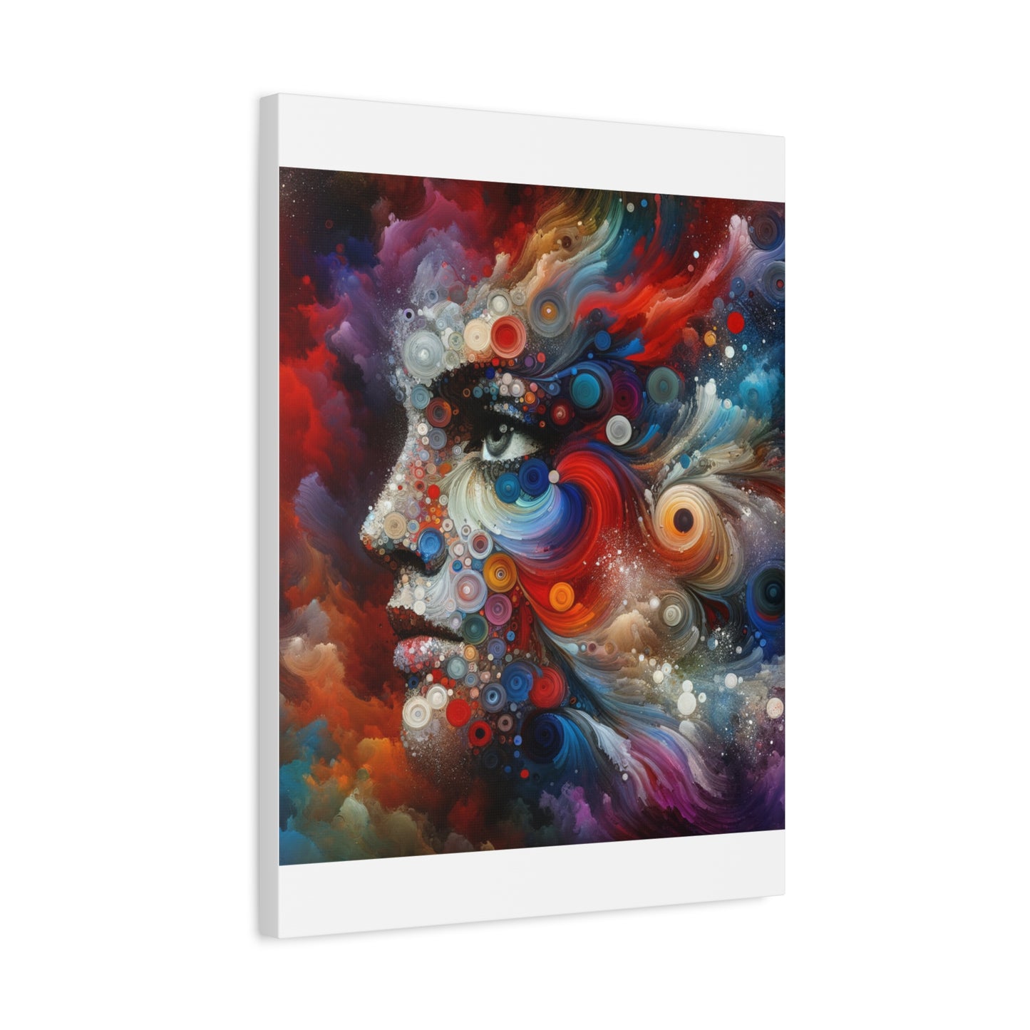 Matte Canvas, Stretched, 1.25" - Vivid Swirl Portrait