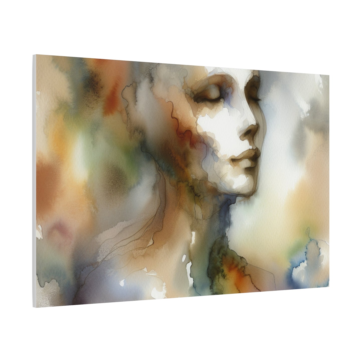 Dreamy Watercolor Portrait - Matte Canvas, Stretched, 1.25"