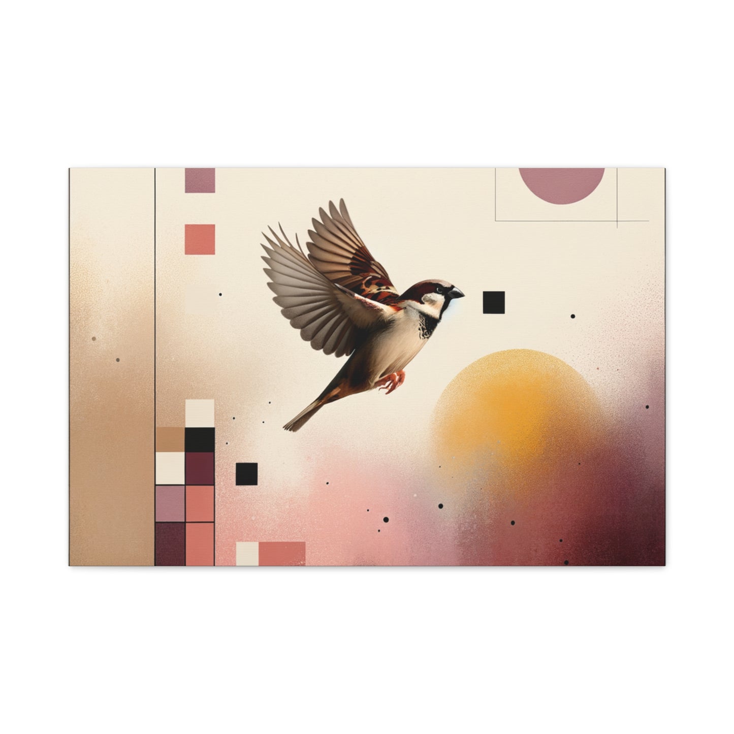 Sparrow Flight - Matte Canvas, Stretched, 1.25"