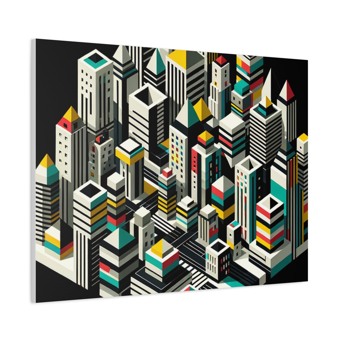 Cityscape Abstraction - Matte Canvas, Stretched, 1.25"