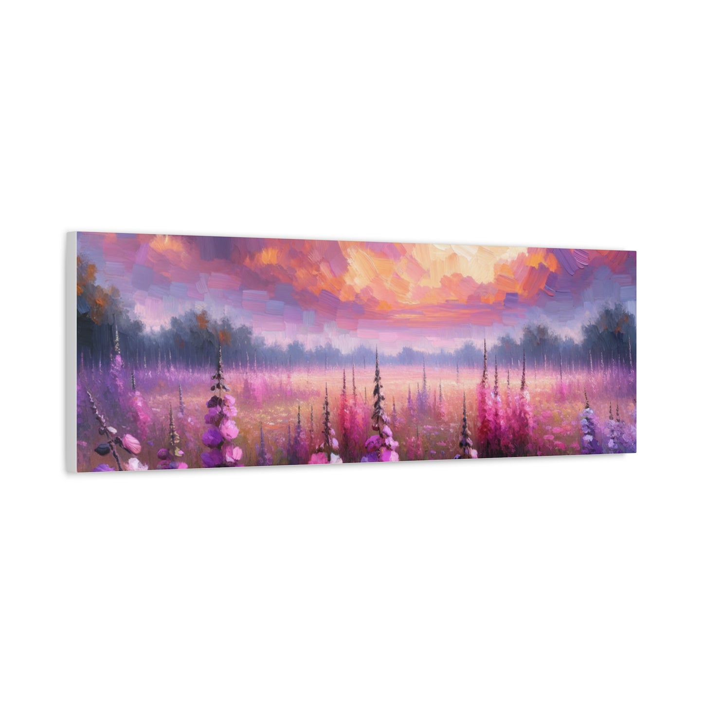 Floral Sunset Matte Canvas, Stretched, 1.25"