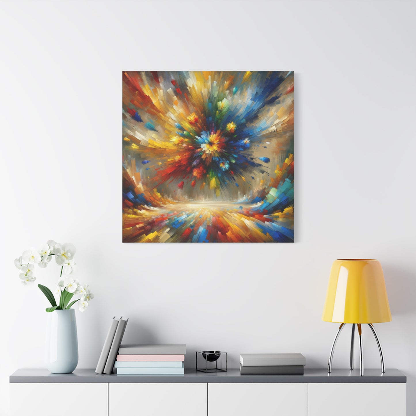 Abstract Burst of Colors - Matte Canvas, Stretched, 1.25"