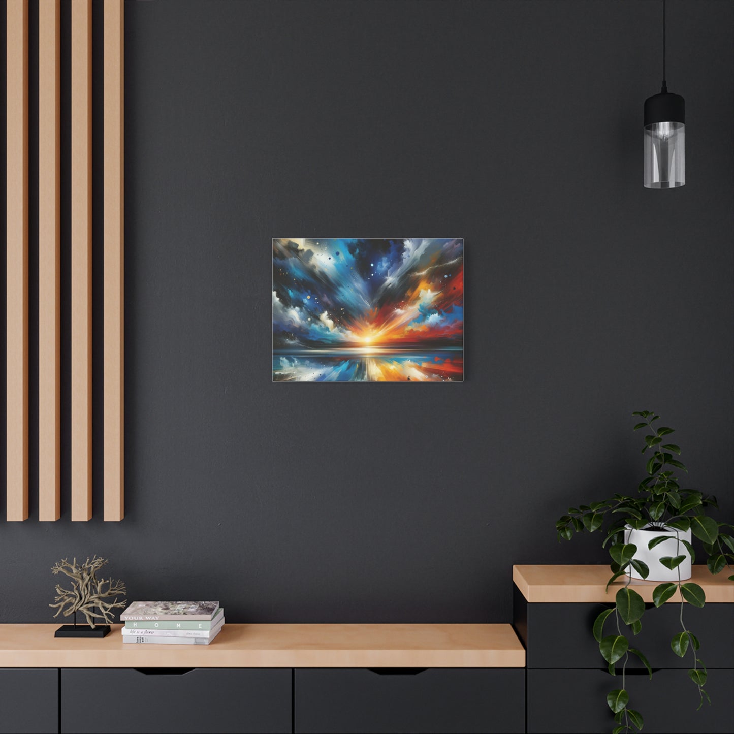 Vibrant Cosmic Sunrise - Matte Canvas, Stretched, 1.25"