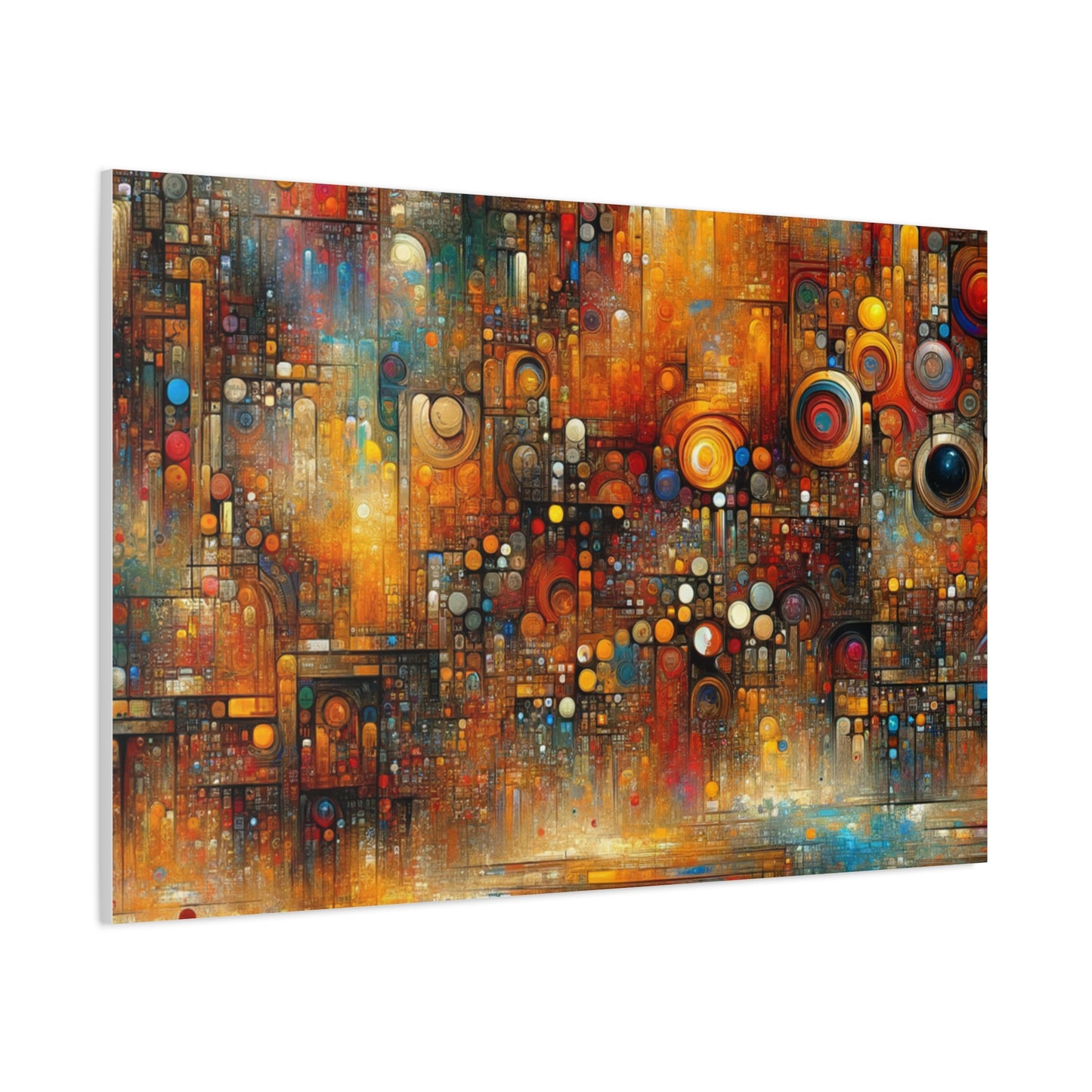 Abstract Geometric Harmony - Matte Canvas, Stretched, 1.25"