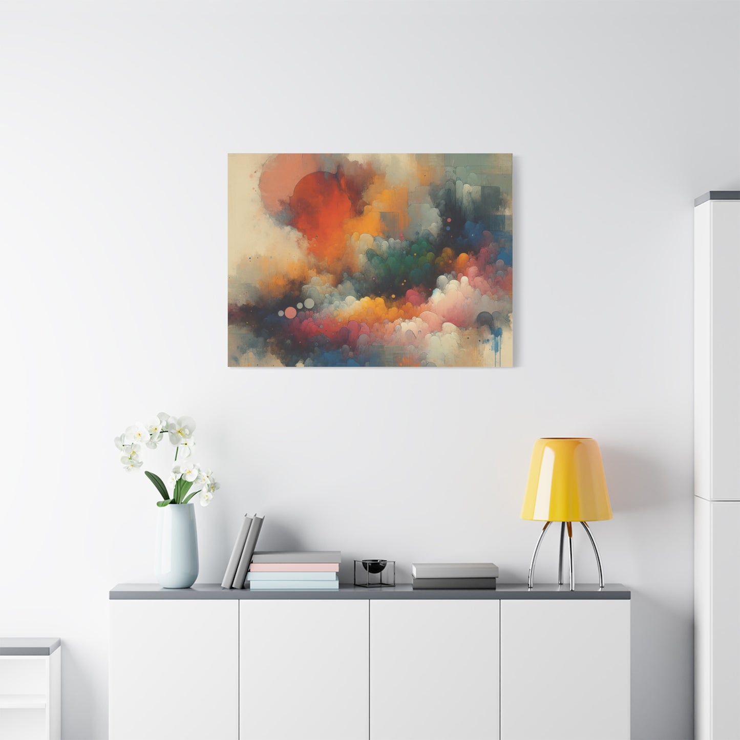 Colorful Abstract Clouds - Matte Canvas, Stretched, 1.25"