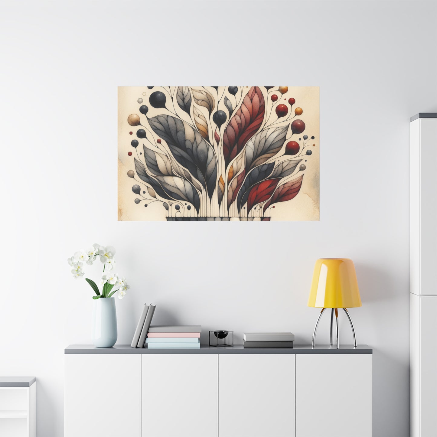 Abstract Floral Art - Matte Canvas, Stretched, 1.25"