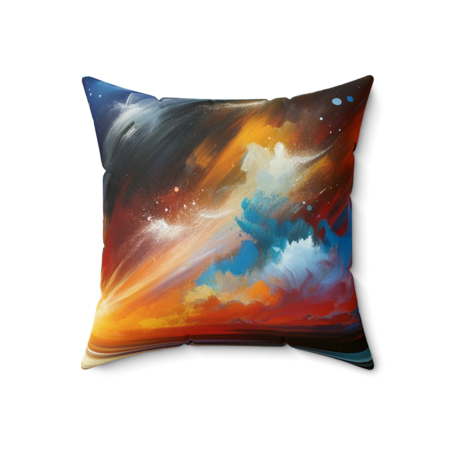 Cosmic Sunset Spun Polyester Square Pillow