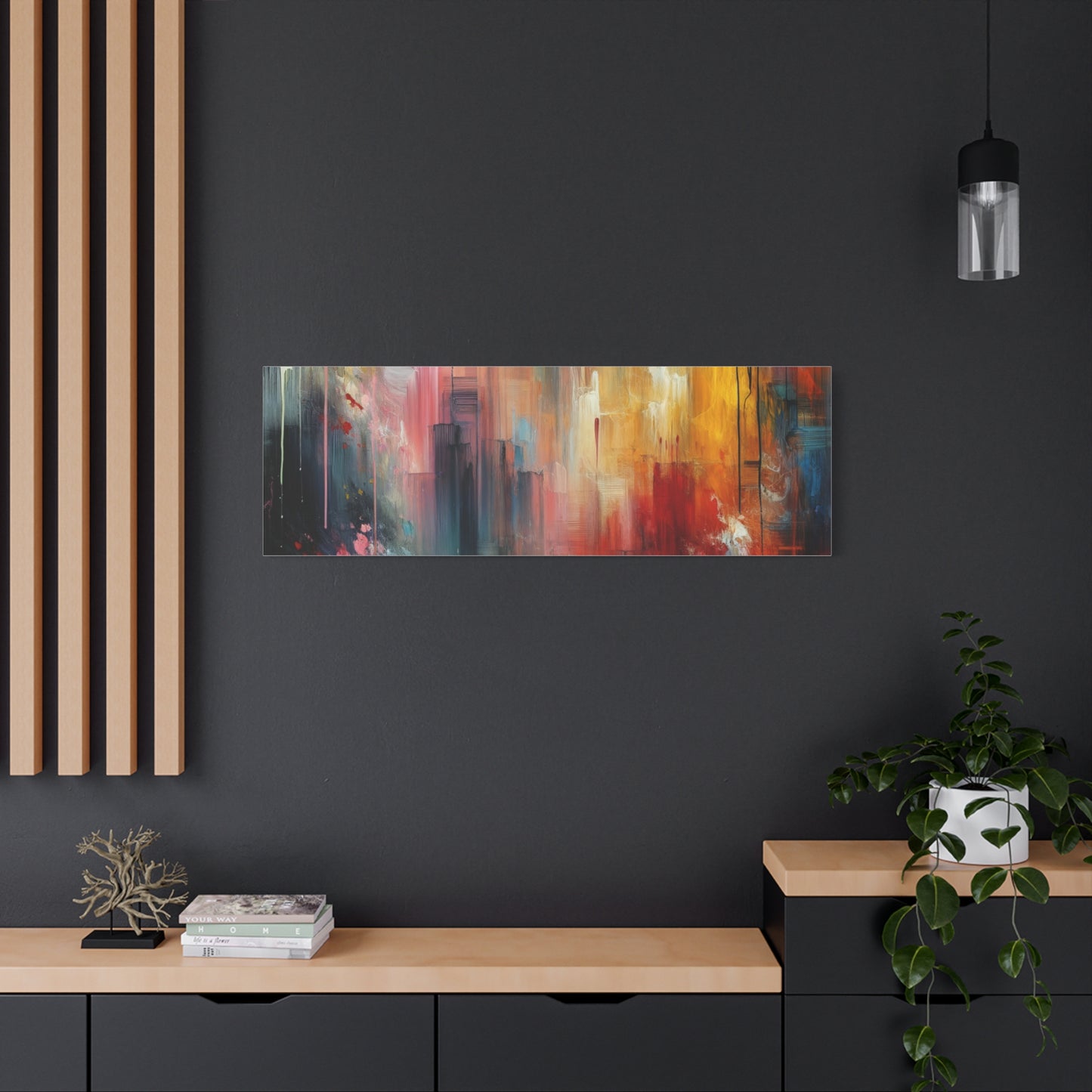 Abstract Brushstrokes - Matte Canvas, Stretched, 1.25"