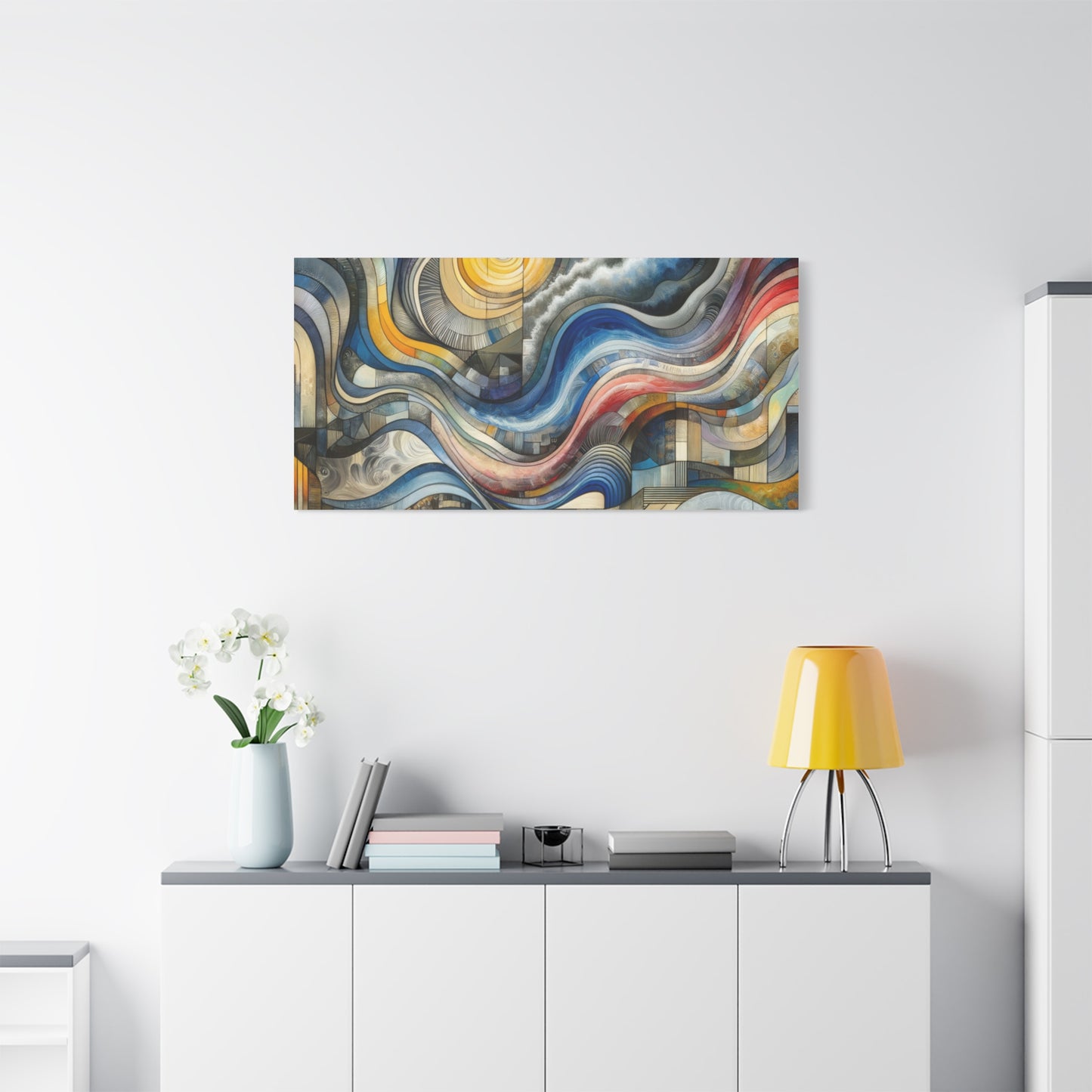 Abstract Waves - Matte Canvas, Stretched, 1.25"