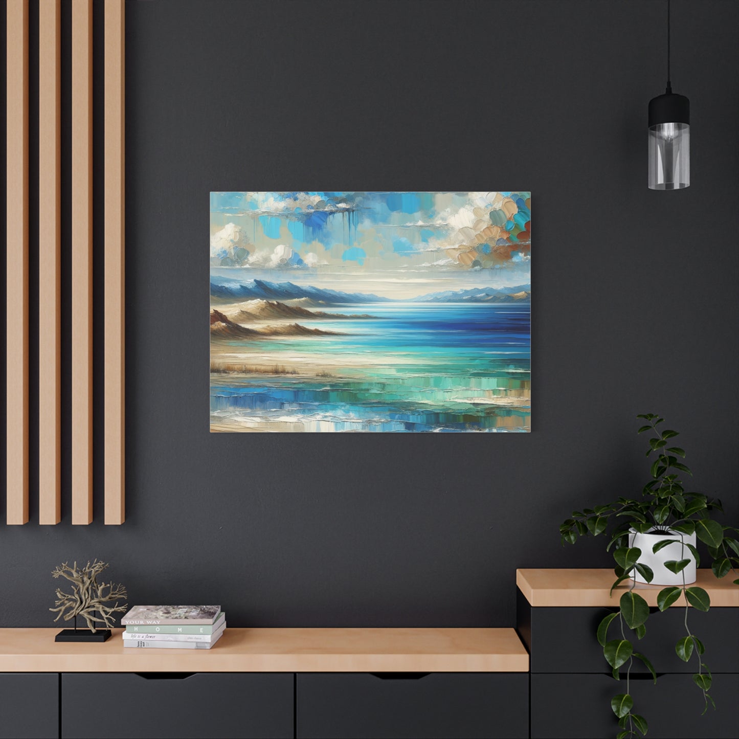 Matte Canvas, Stretched, 1.25" - Abstract Seaside Enchantment