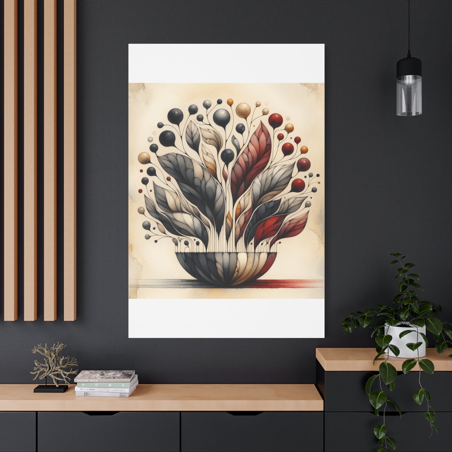 Abstract Floral Art - Matte Canvas, Stretched, 1.25"