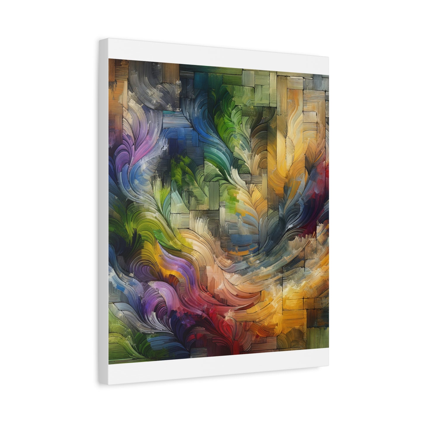 Colorful Abstract Swirls - Matte Canvas, Stretched, 1.25"