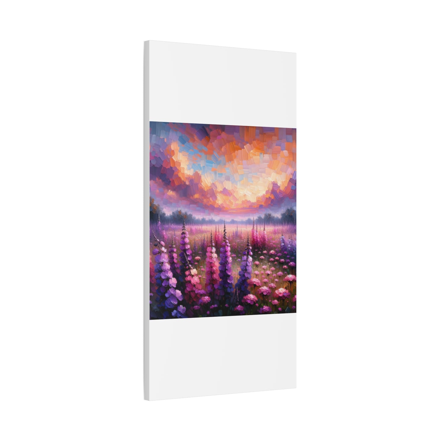 Floral Sunset Matte Canvas, Stretched, 1.25"