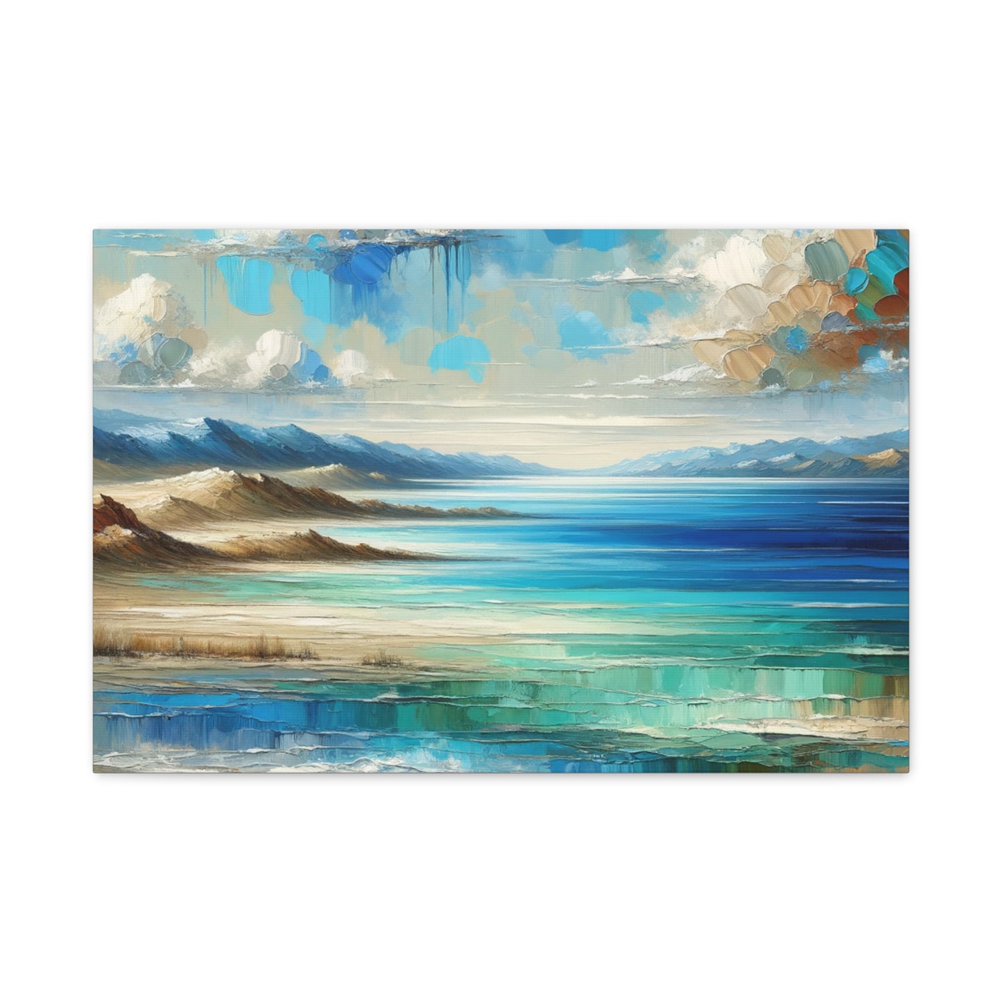 Matte Canvas, Stretched, 1.25" - Abstract Seaside Enchantment