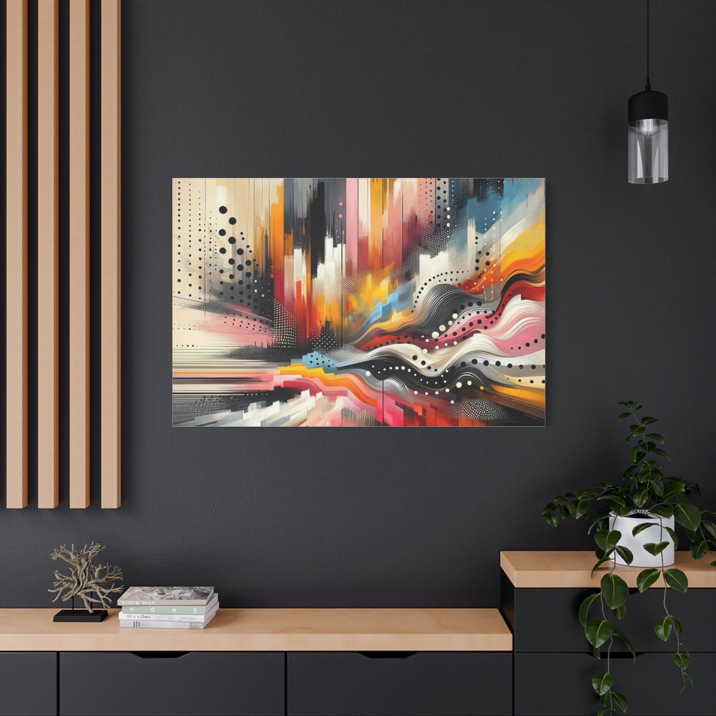 Abstract Color Symphony - Matte Canvas, Stretched, 1.25"