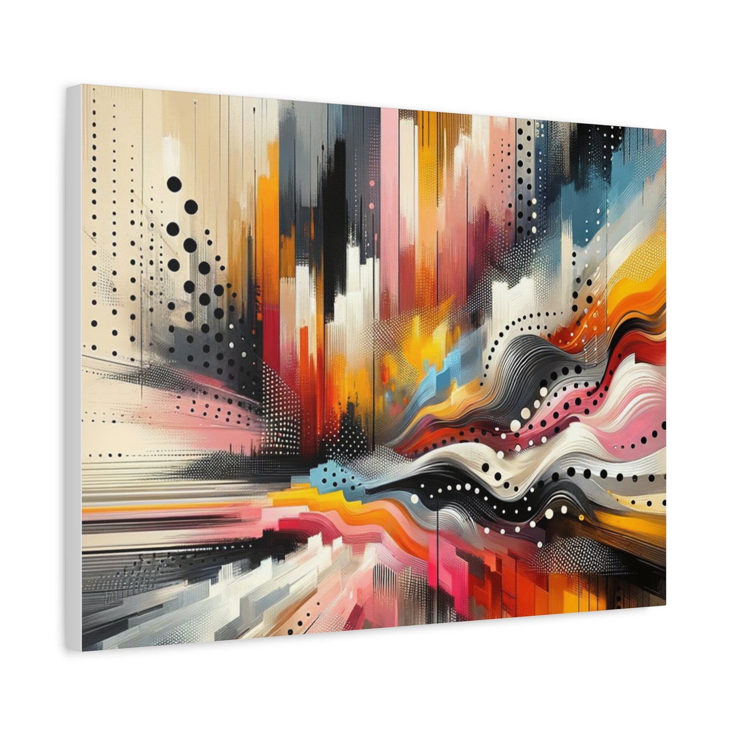 Abstract Color Symphony - Matte Canvas, Stretched, 1.25"