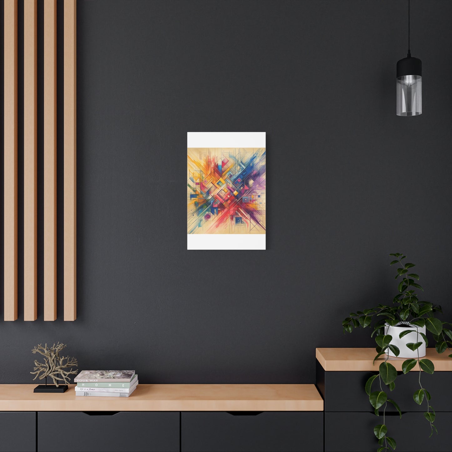 Abstract Geometric Fusion - Matte Canvas, Stretched, 1.25"