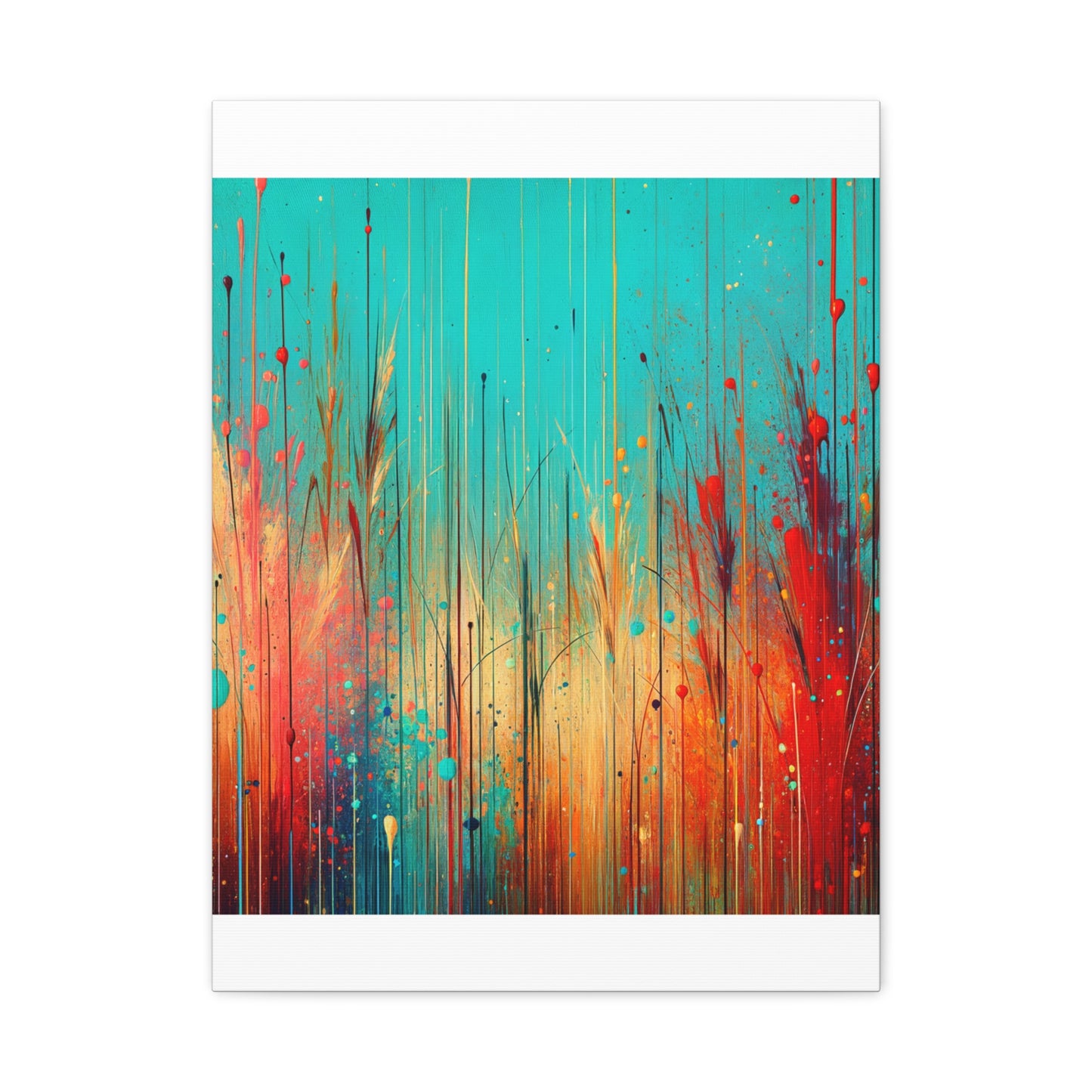 Vibrant Abstract Landscape - Matte Canvas, Stretched, 1.25"