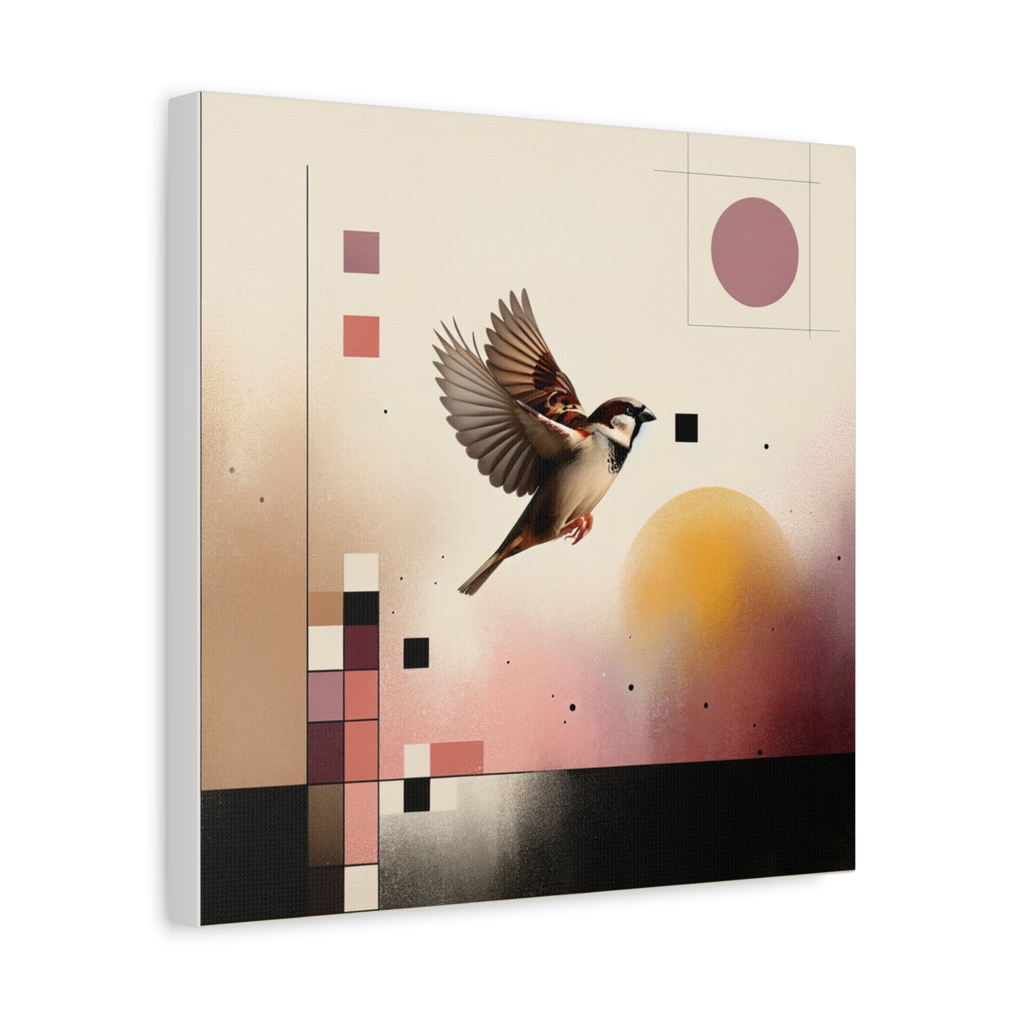 Sparrow Flight - Matte Canvas, Stretched, 1.25"