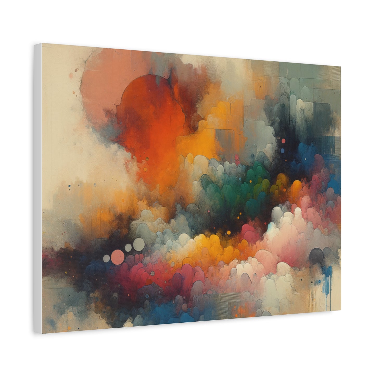 Colorful Abstract Clouds - Matte Canvas, Stretched, 1.25"