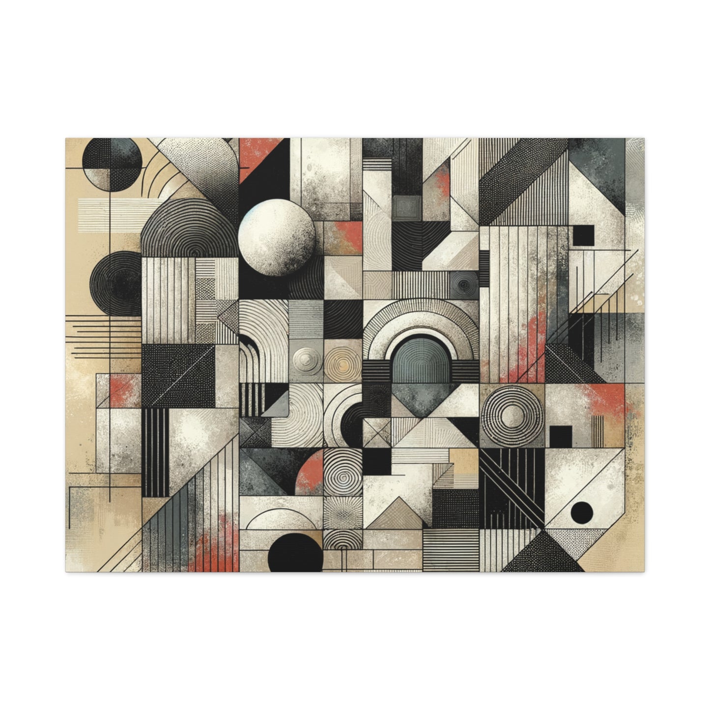 Abstract Geometry Matte Canvas, Stretched, 1.25"