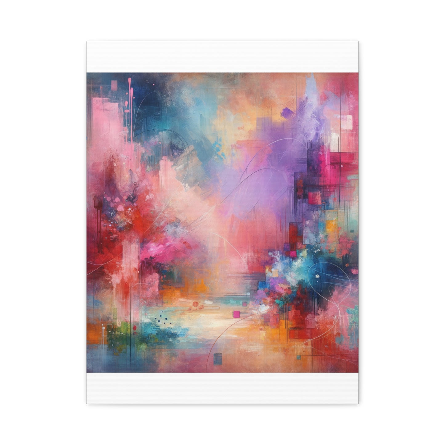 Abstract Color Symphony - Matte Canvas, Stretched, 1.25"